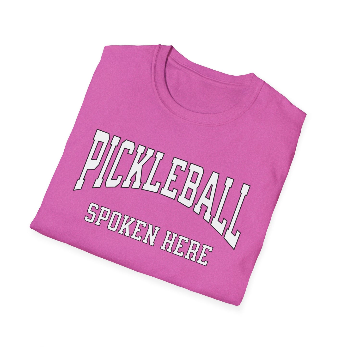 Pickleball Spoken Here.  Pickleball Tee.