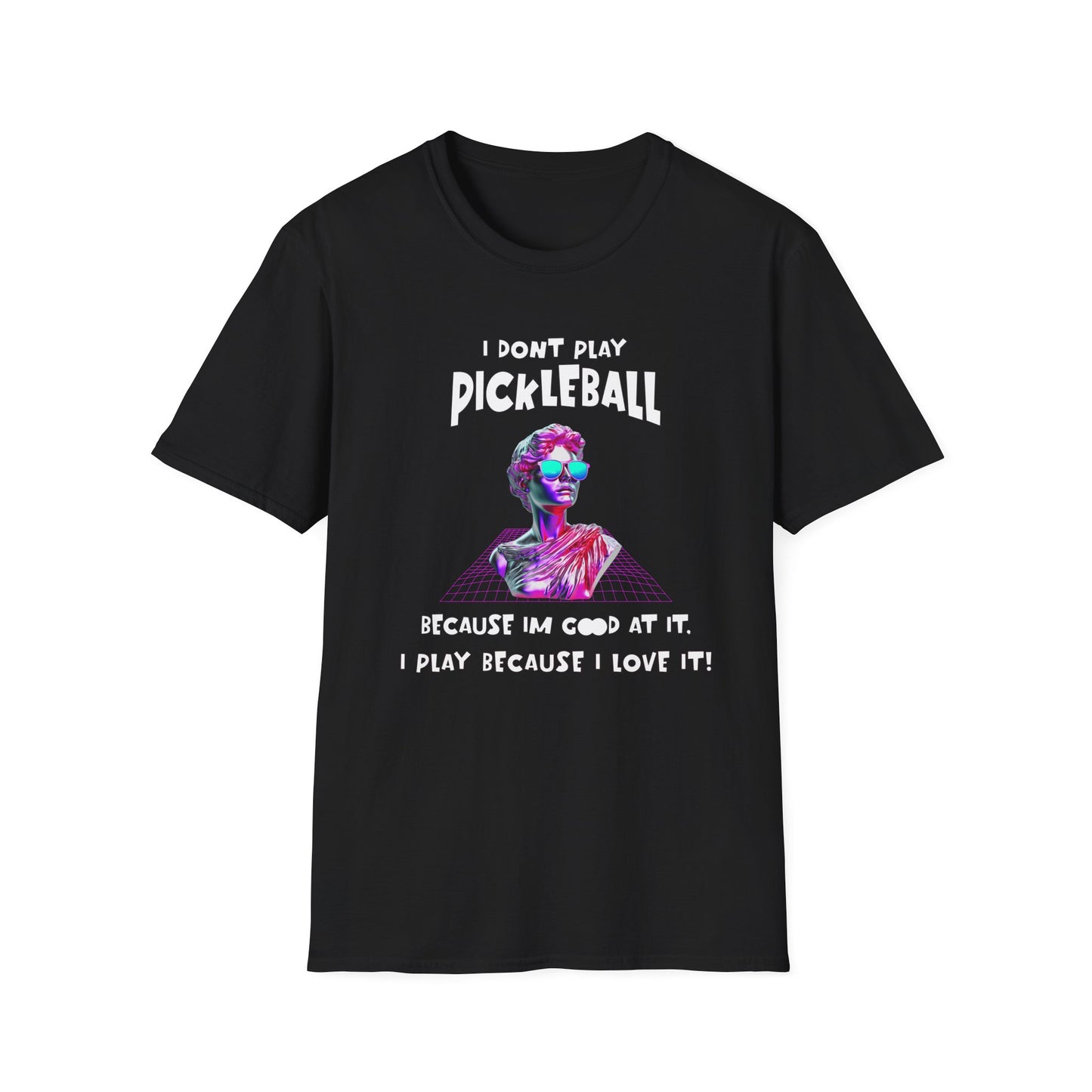 I Don't Play Pickleball Because (female). Pickleball Tee.