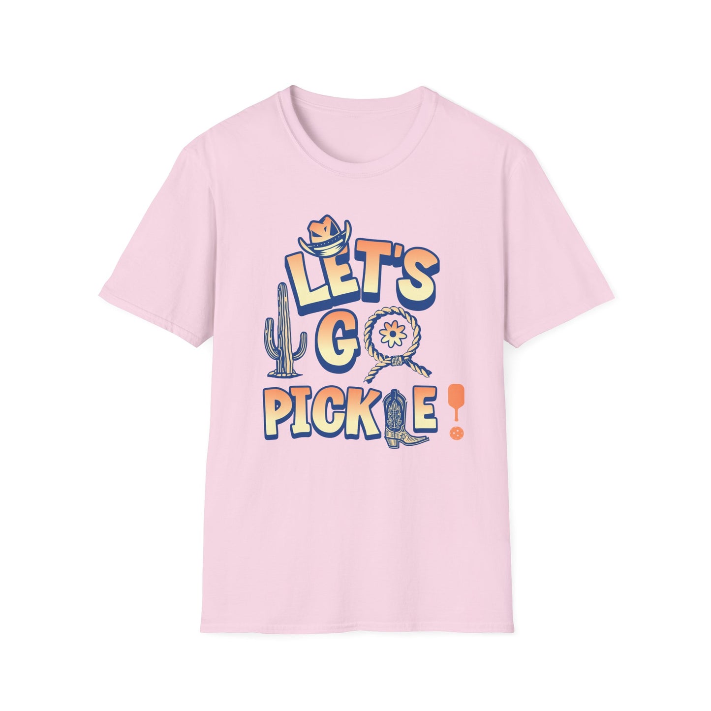 Let's Go Pickle. Pickleball Tee.