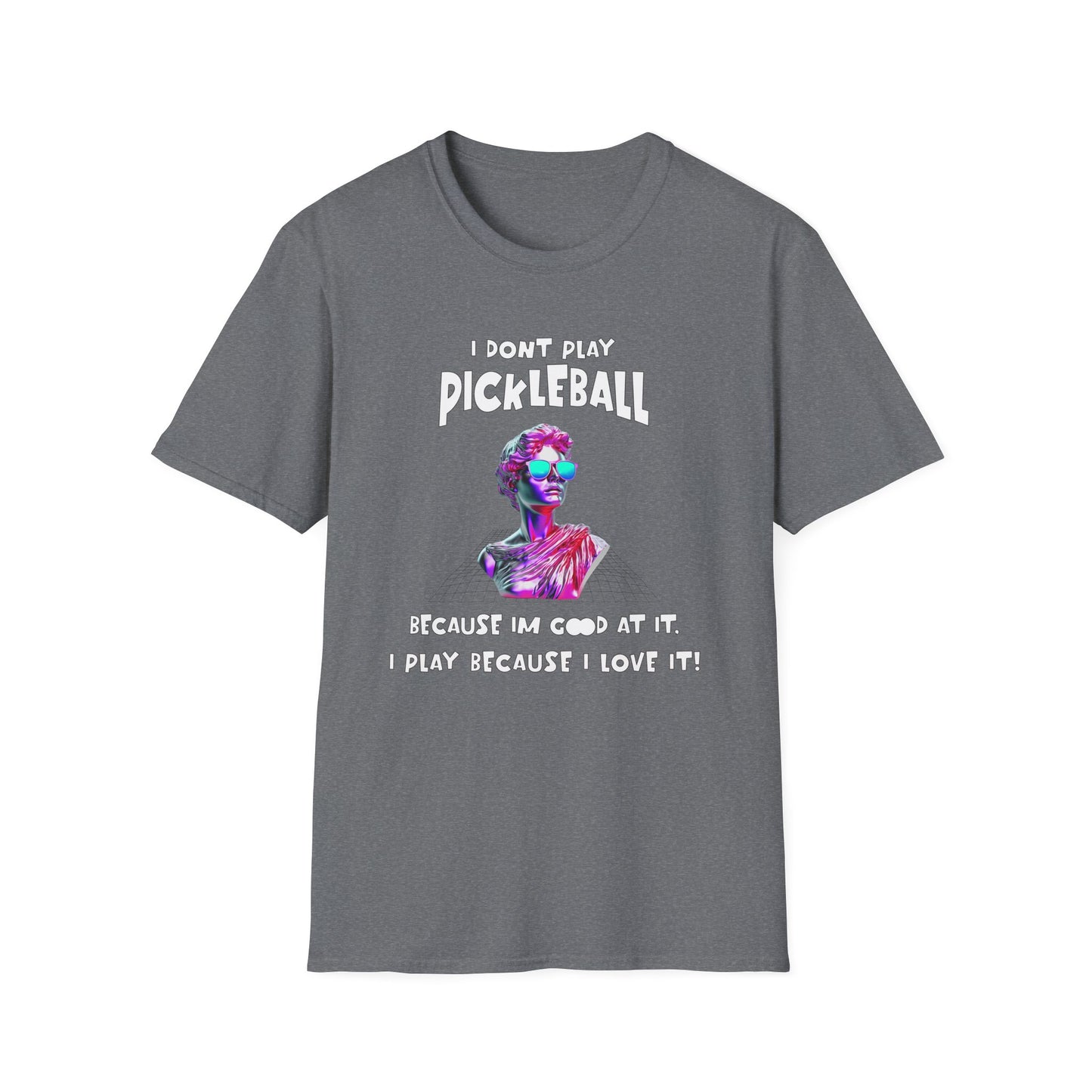 I Don't Play Pickleball Because (female). Pickleball Tee.