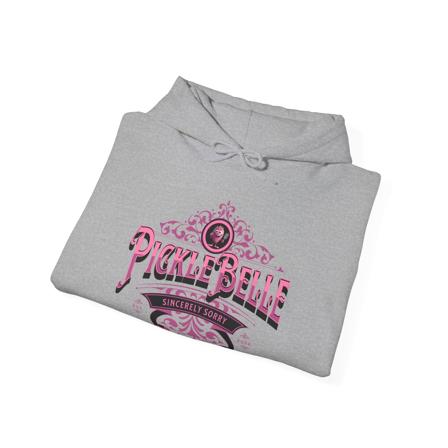 Picklebelle. Pickleball.. Unisex Heavy Blend™ Hooded Sweatshirt