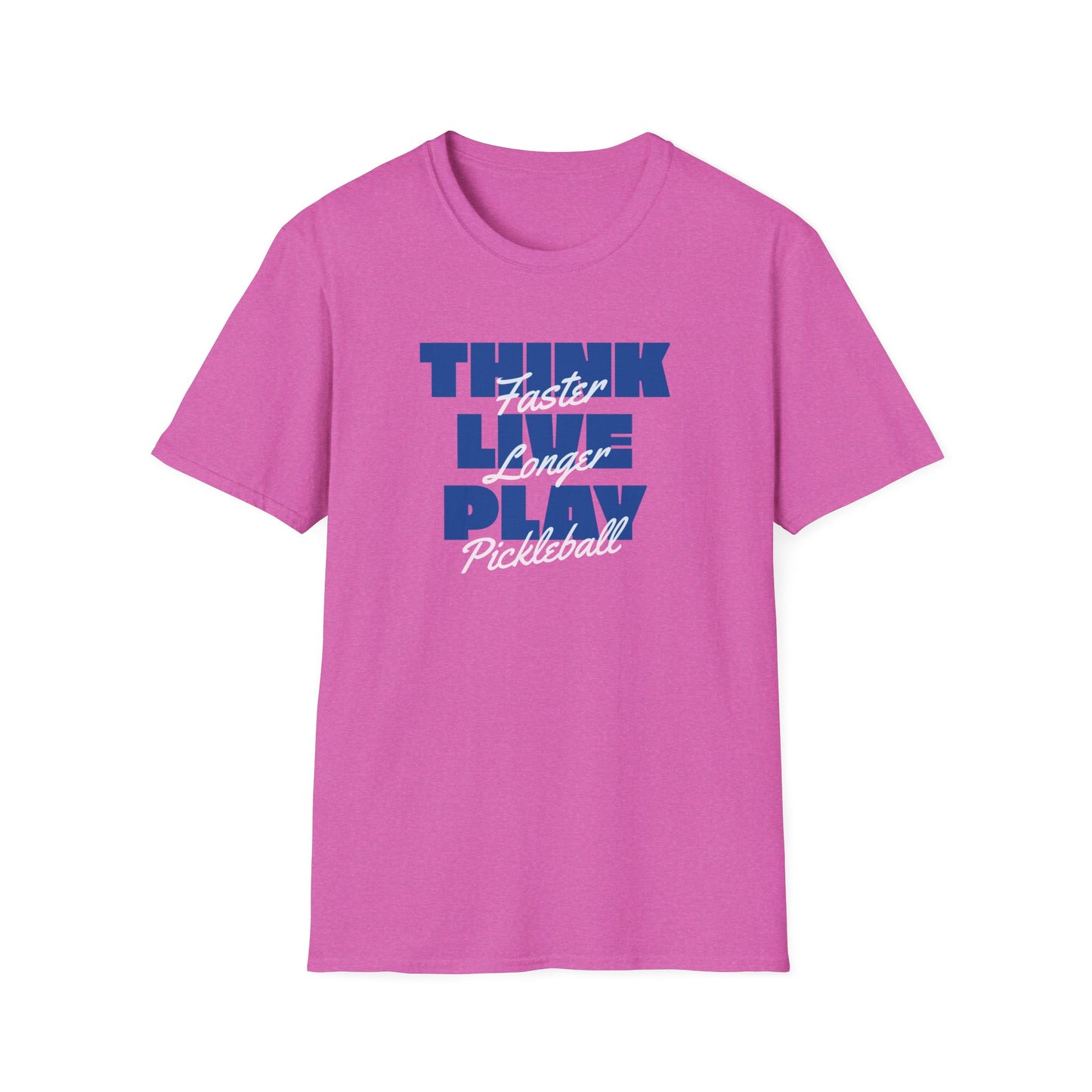 Think Faster. Live Longer. Pickleball Tee.