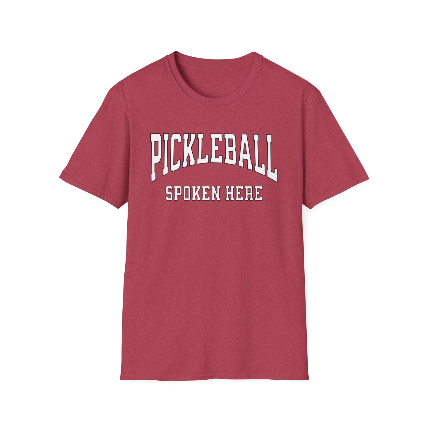 Pickleball Spoken Here.  Pickleball Tee.