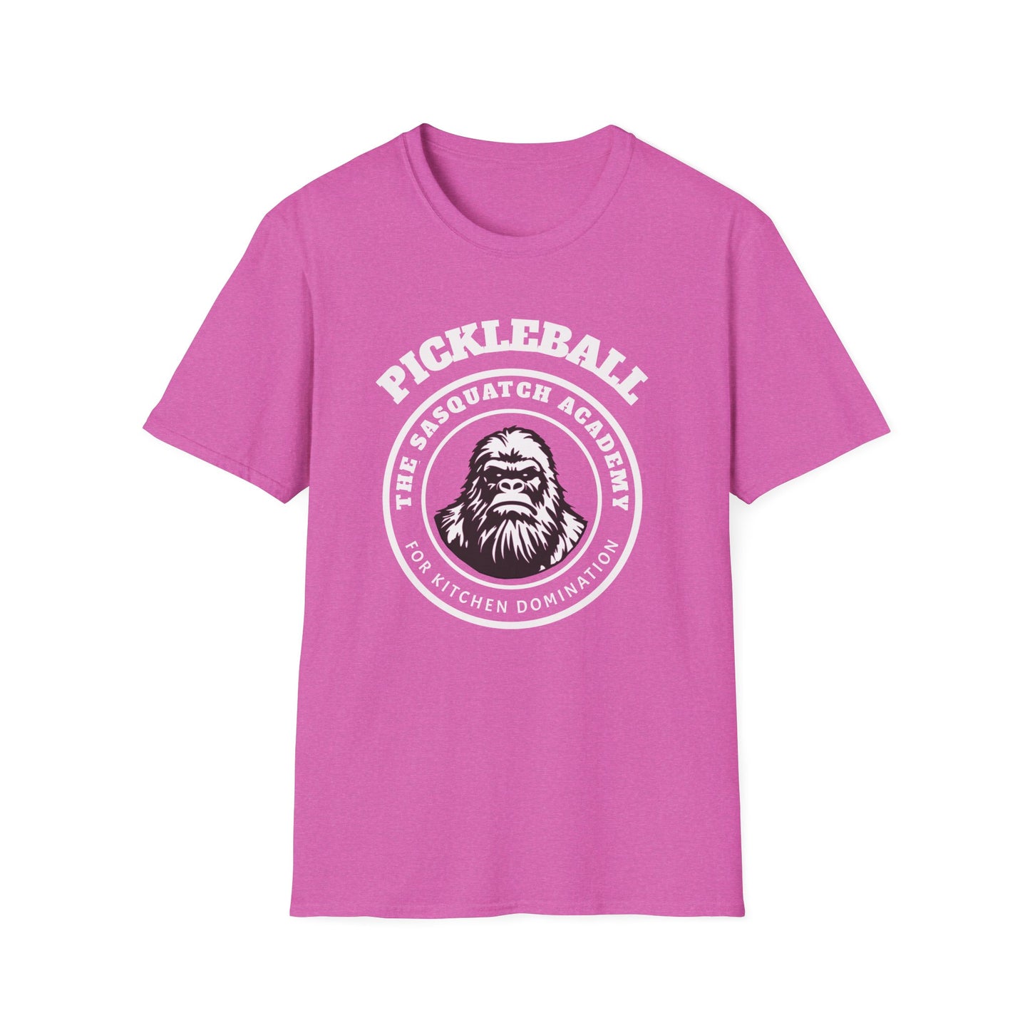 The Sasquatch Academy of Kitchen Domination. Pickleball Tee.