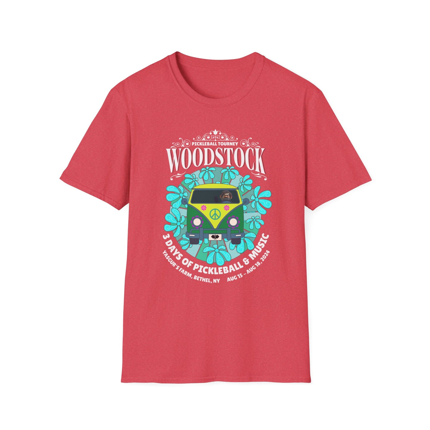 Woodstock. 3 Days of Pickleball.  Pickleball Tee.