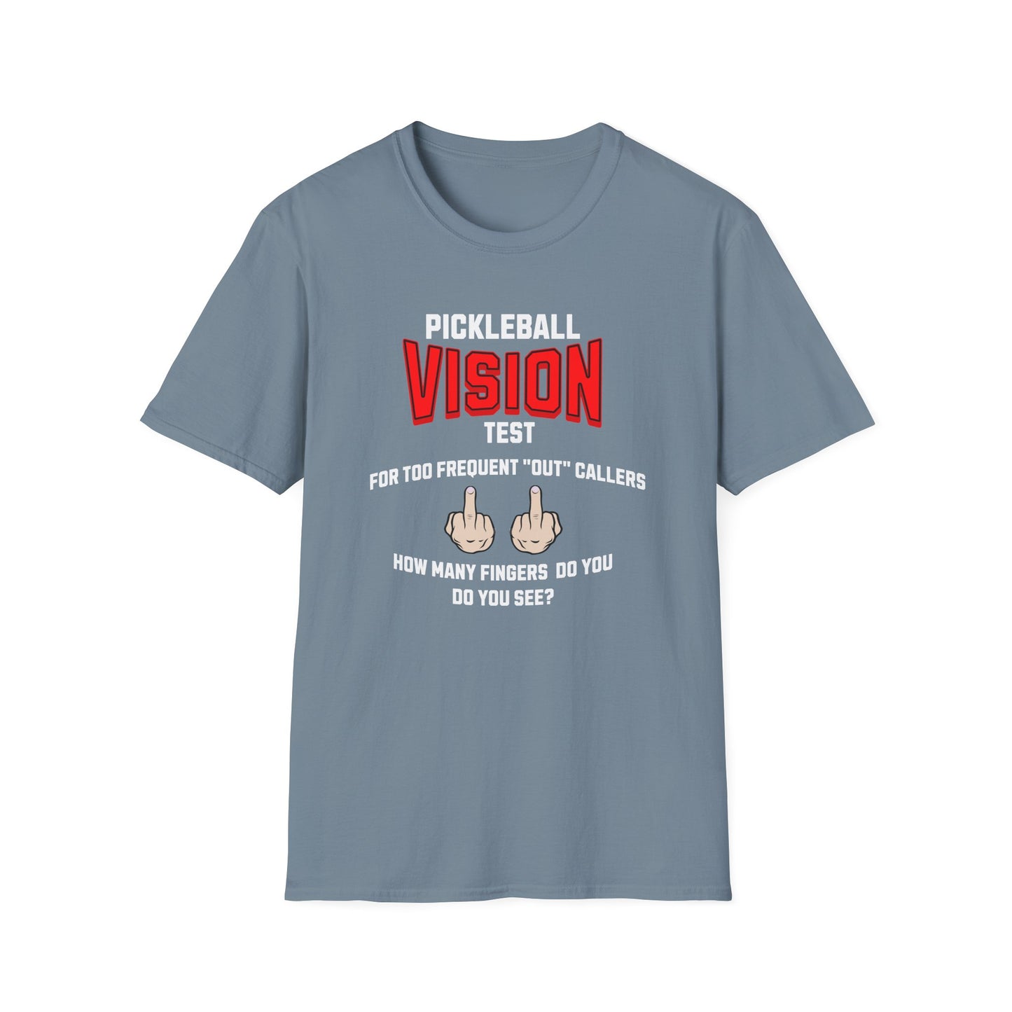 Pickleball Vision Test.  Pickleball Tee.