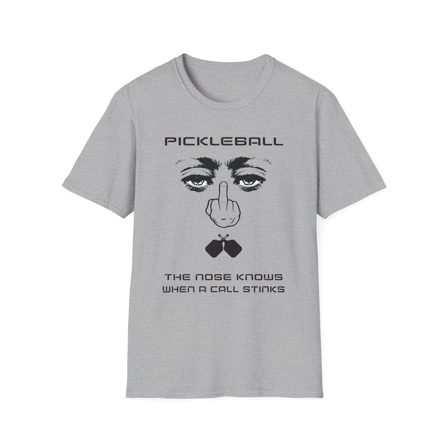 The Nose Knows When. Pickleball Tee.