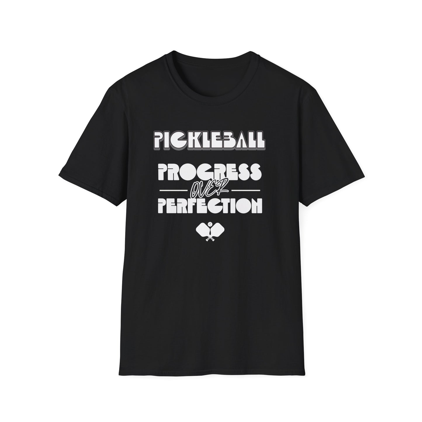 Progress over Perfection.  Pickleball Tee.