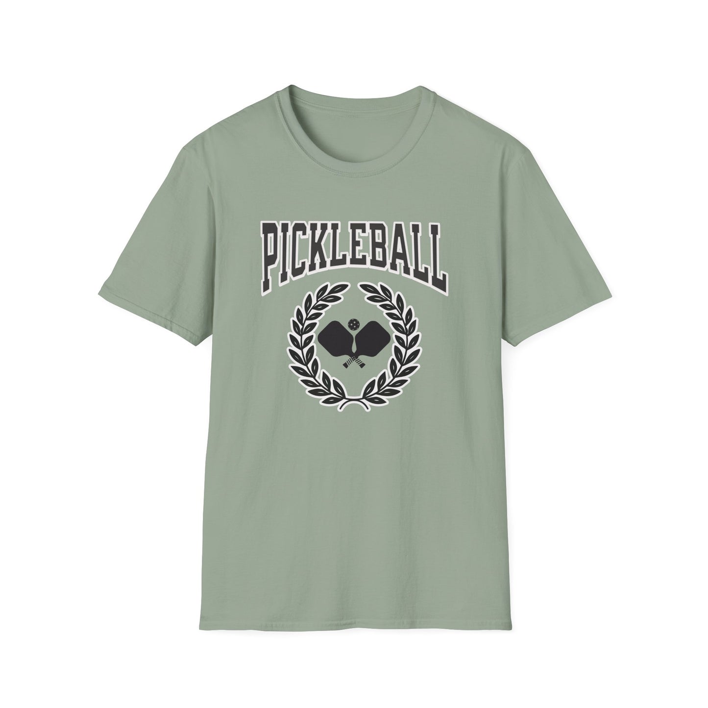 Pickleball with wreath. Pickleball Tee.