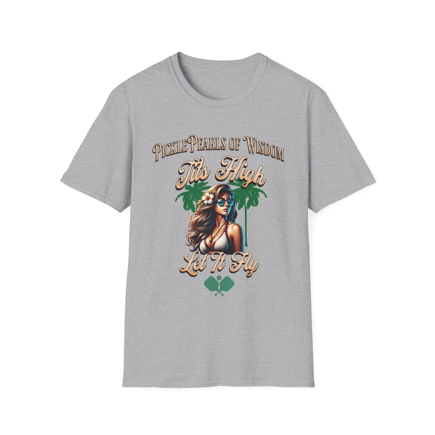 PicklePearls Of Wisdom. Pickleball Tee.