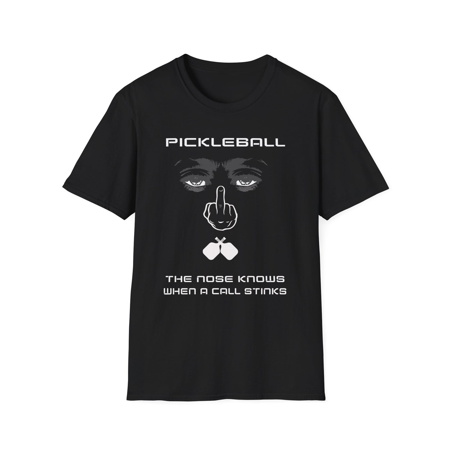The Nose Knows When. Pickleball Tee.