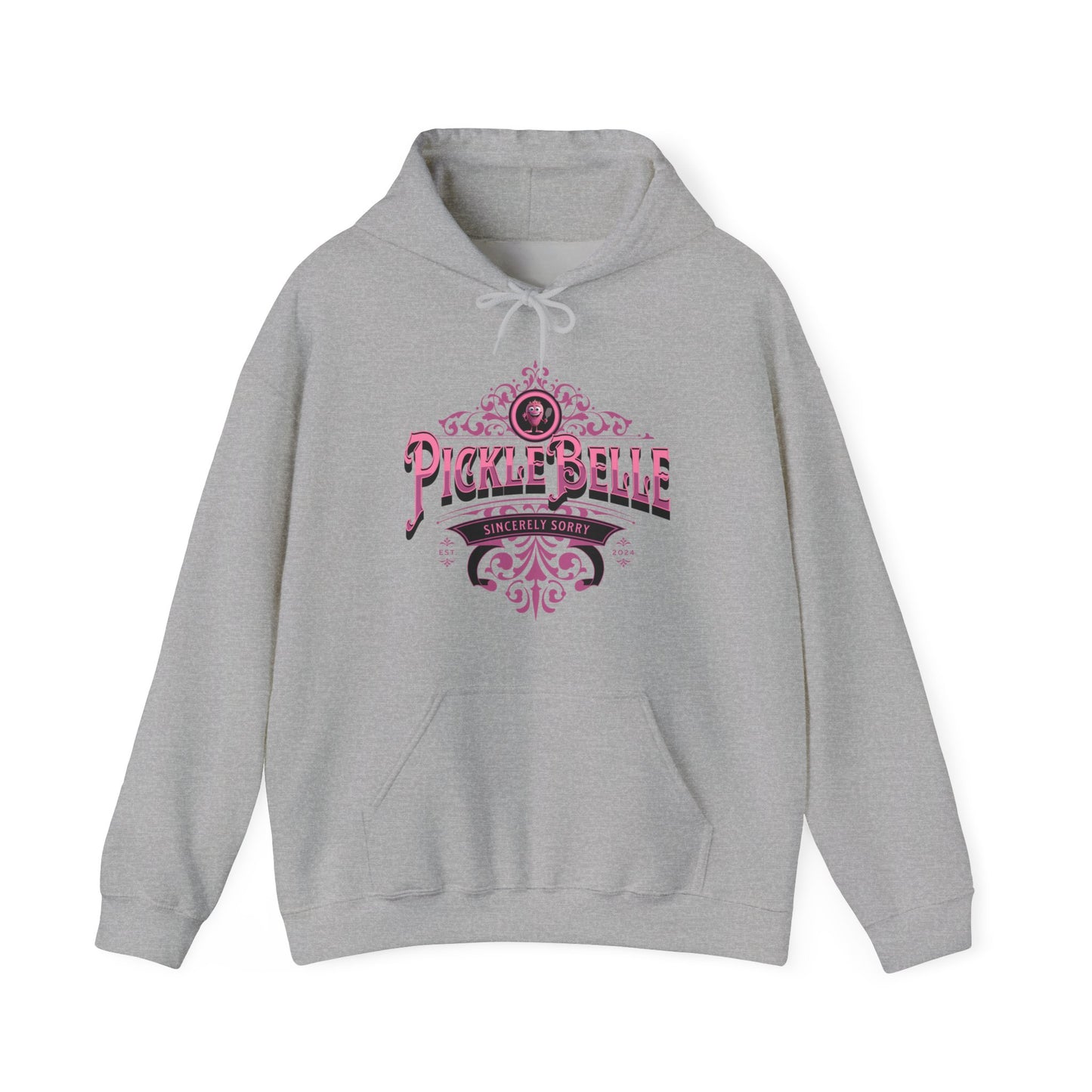 Picklebelle. Pickleball.. Unisex Heavy Blend™ Hooded Sweatshirt