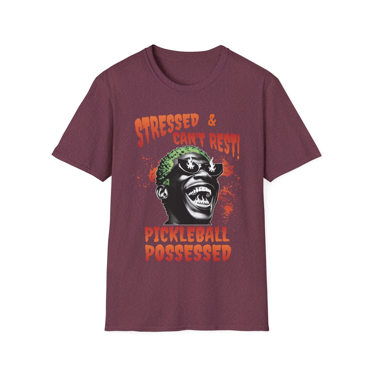 Stressed & Can't Rest. Possessed. Pickleball Tee.