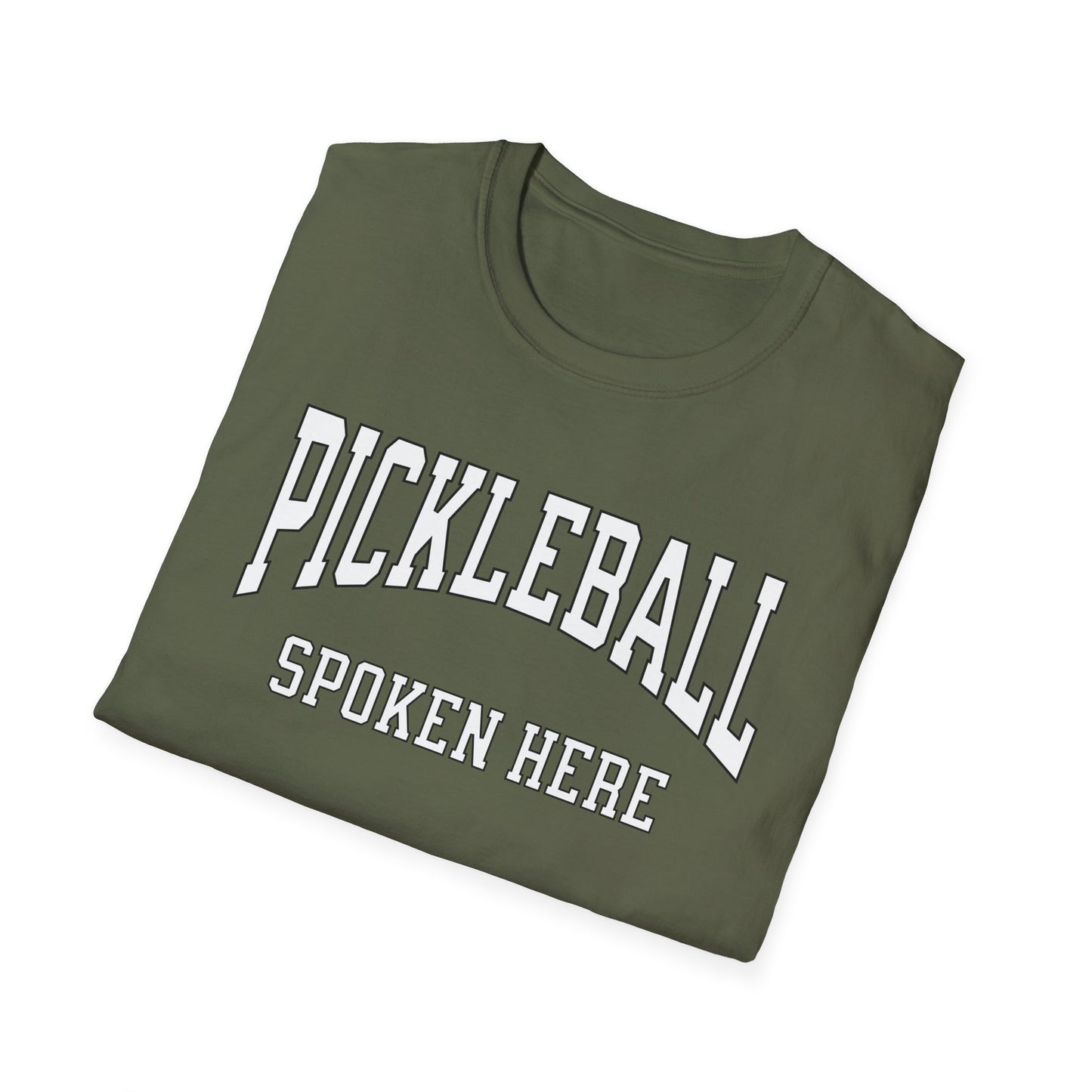 Pickleball Spoken Here. Pickleball Tee.