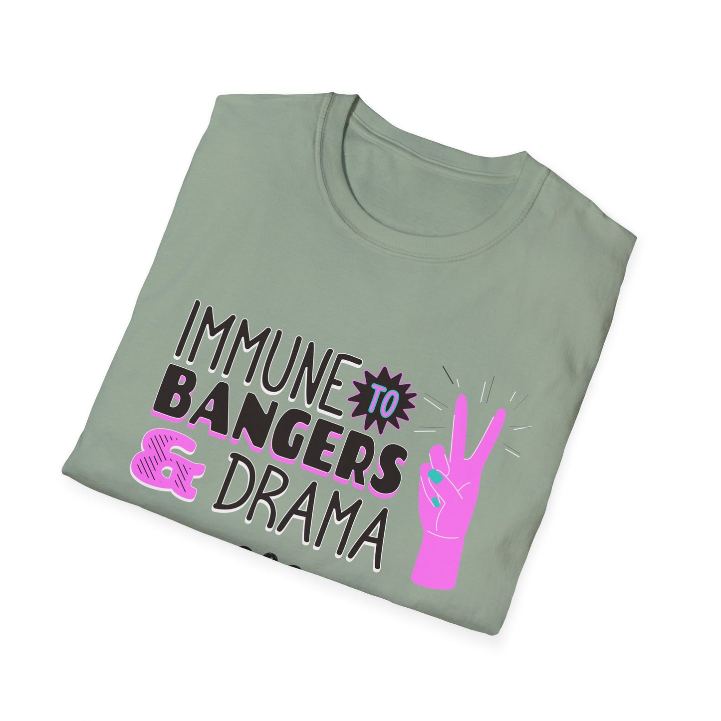 Immune to Bangers and Drama. Pickleball Tee.