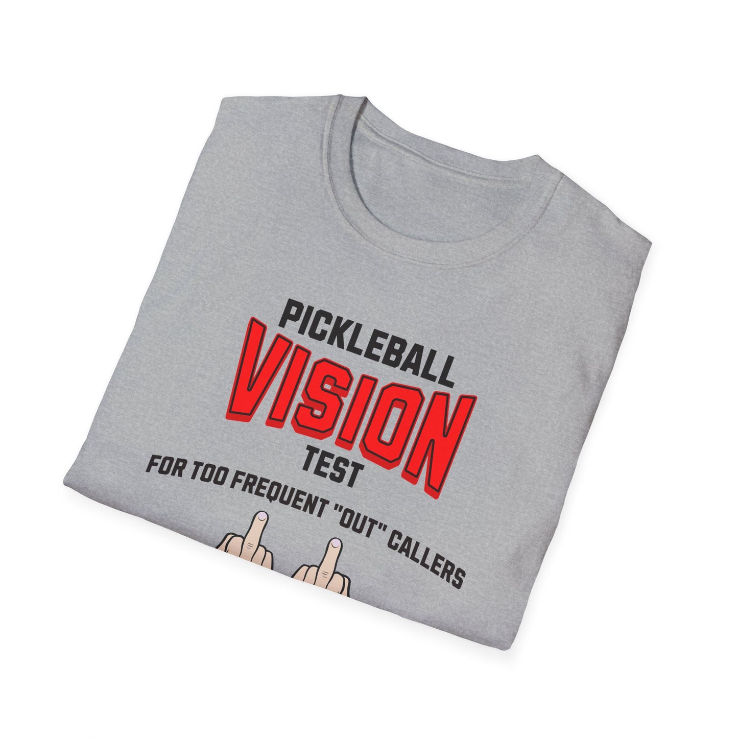 Pickleball Vision Test.  Pickleball Tee.