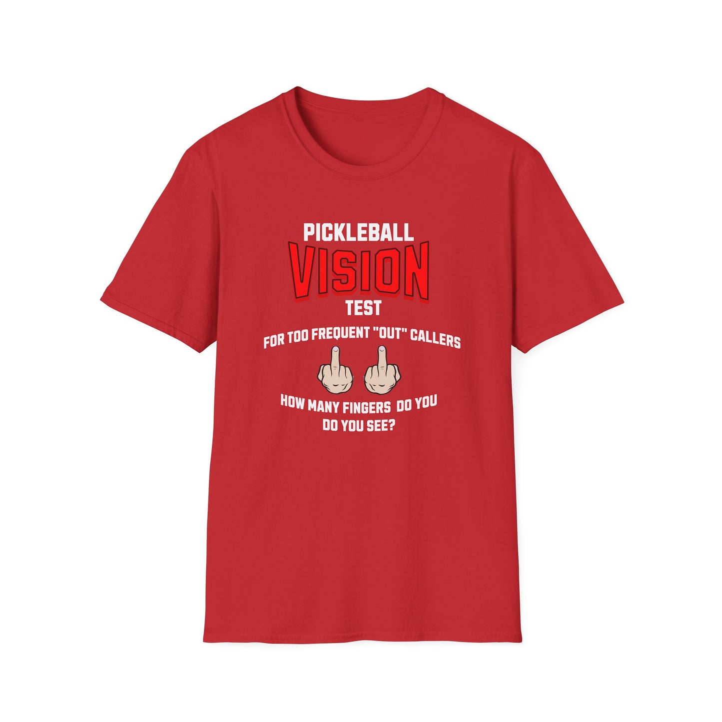 Pickleball Vision Test.  Pickleball Tee.