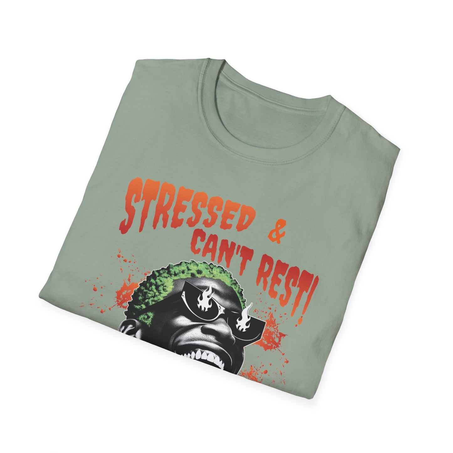Stressed & Can't Rest. Possessed. Pickleball Tee.