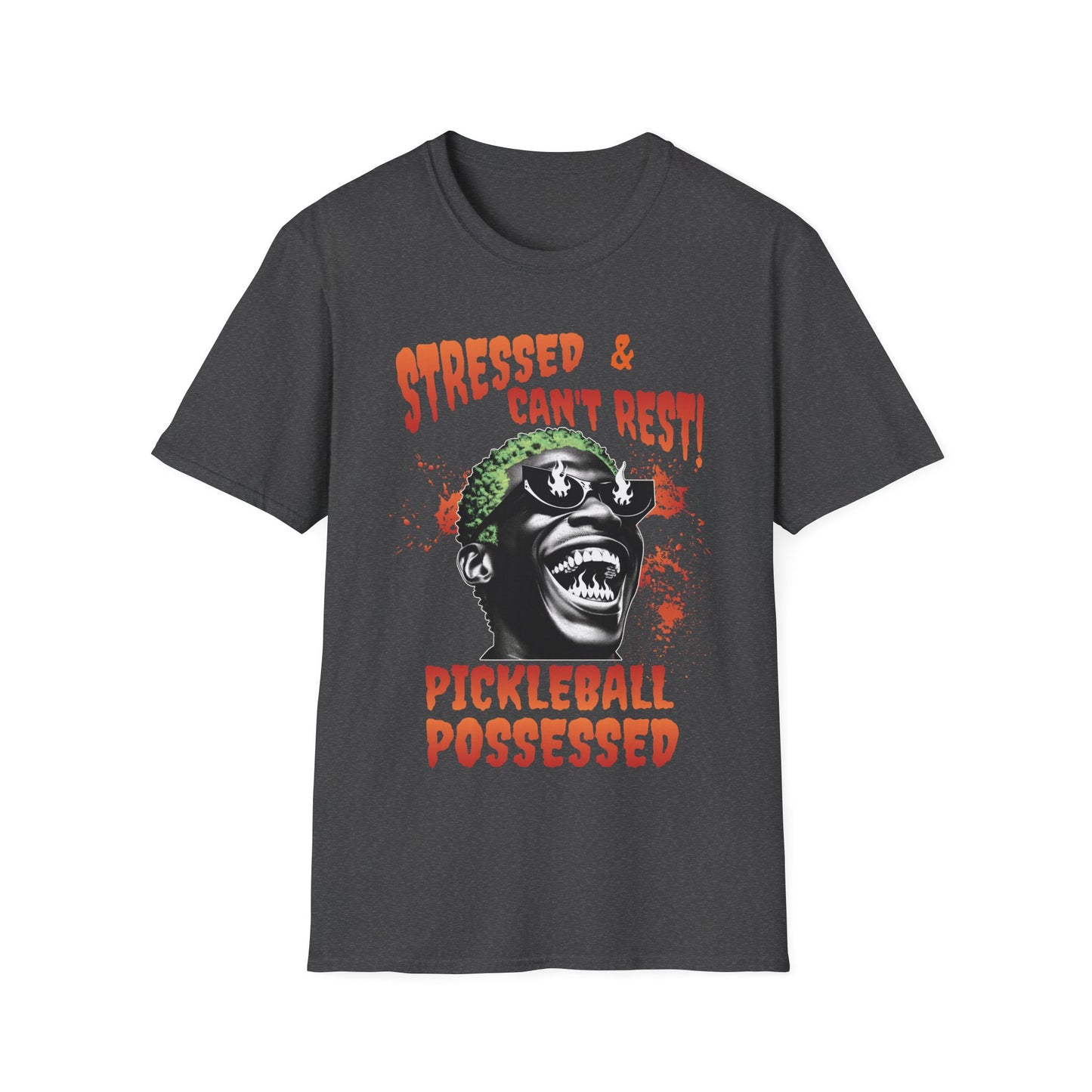 Stressed & Can't Rest. Possessed.  Pickleball Tee.