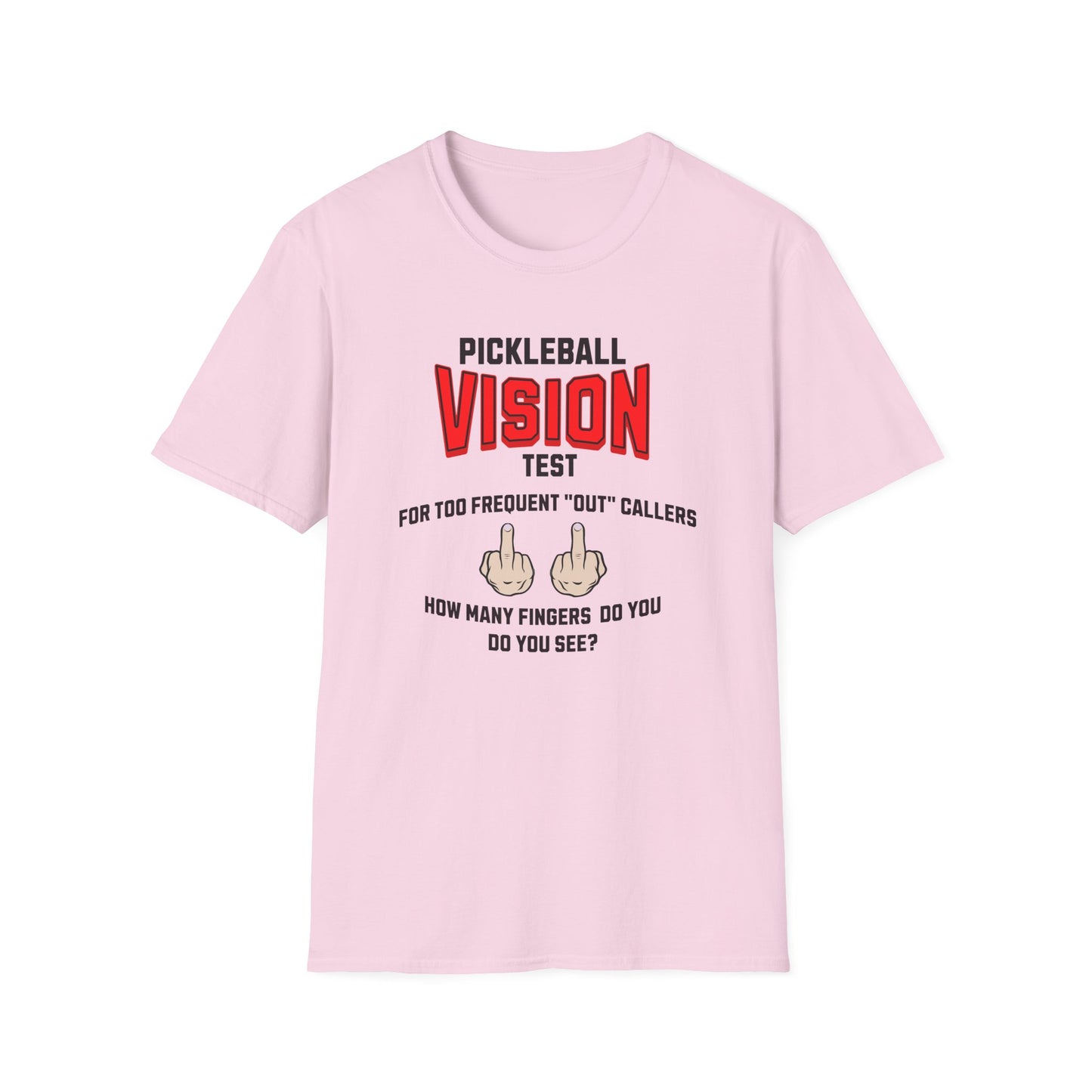 Pickleball Vision Test.  Pickleball Tee.