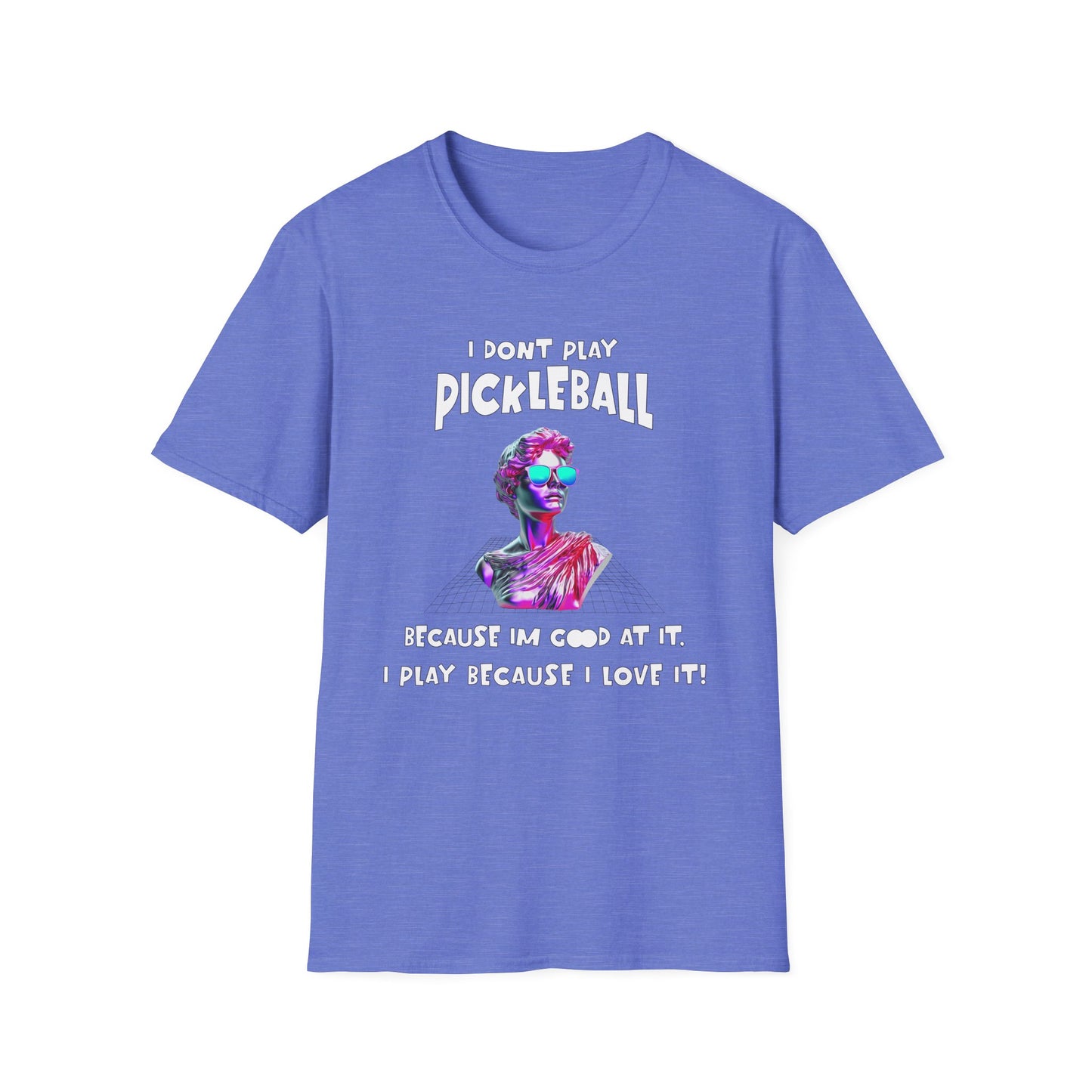 I Don't Play Pickleball Because (female). Pickleball Tee.