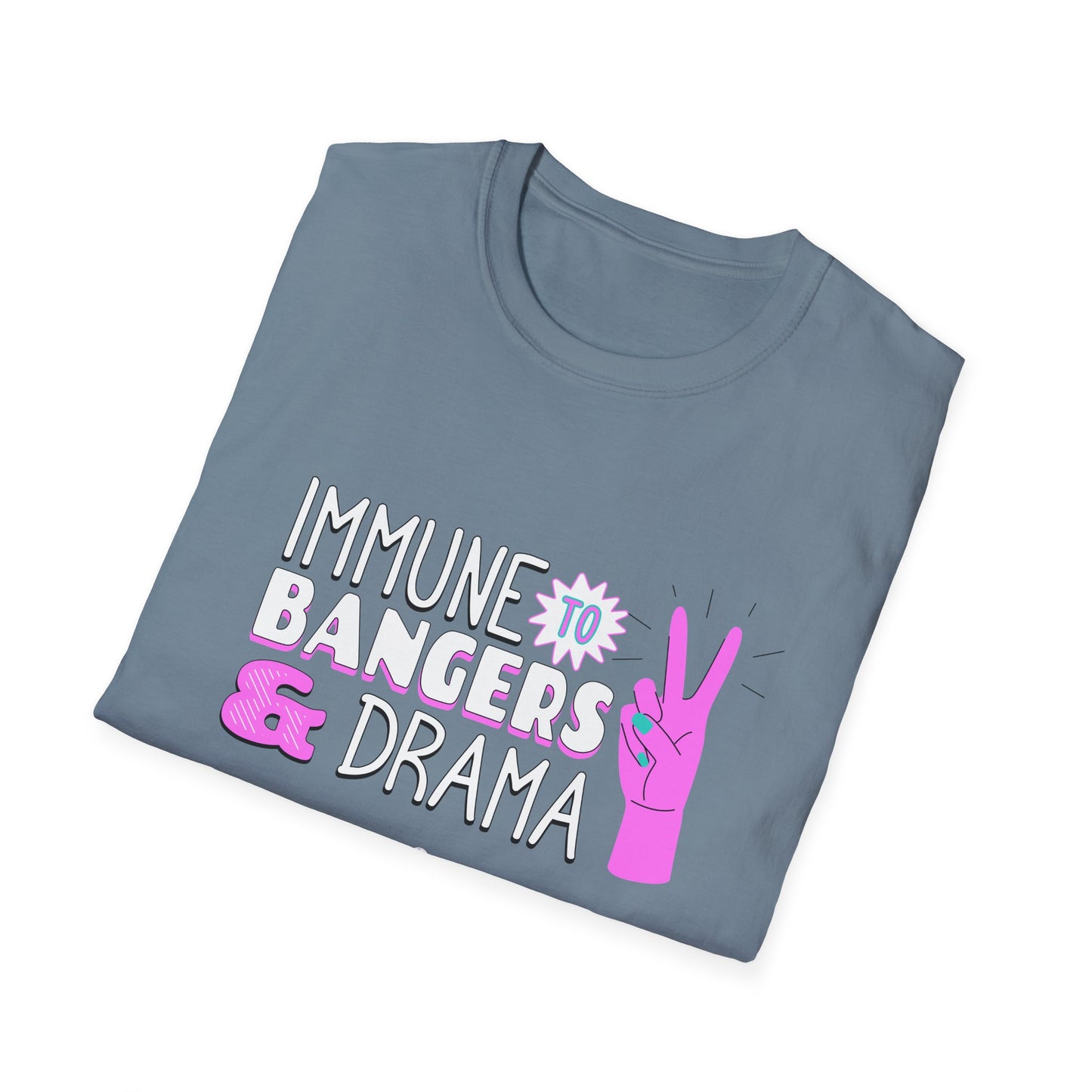 Immune to Bangers and Drama. Pickleball Tee.