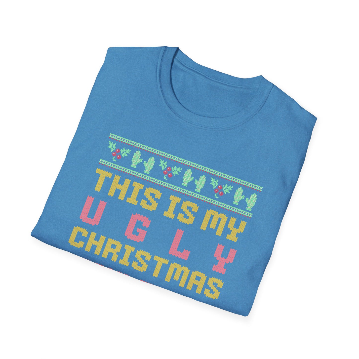 This is My Ugly Christmas Pickleball T-Shirt. Pickleball Tee.