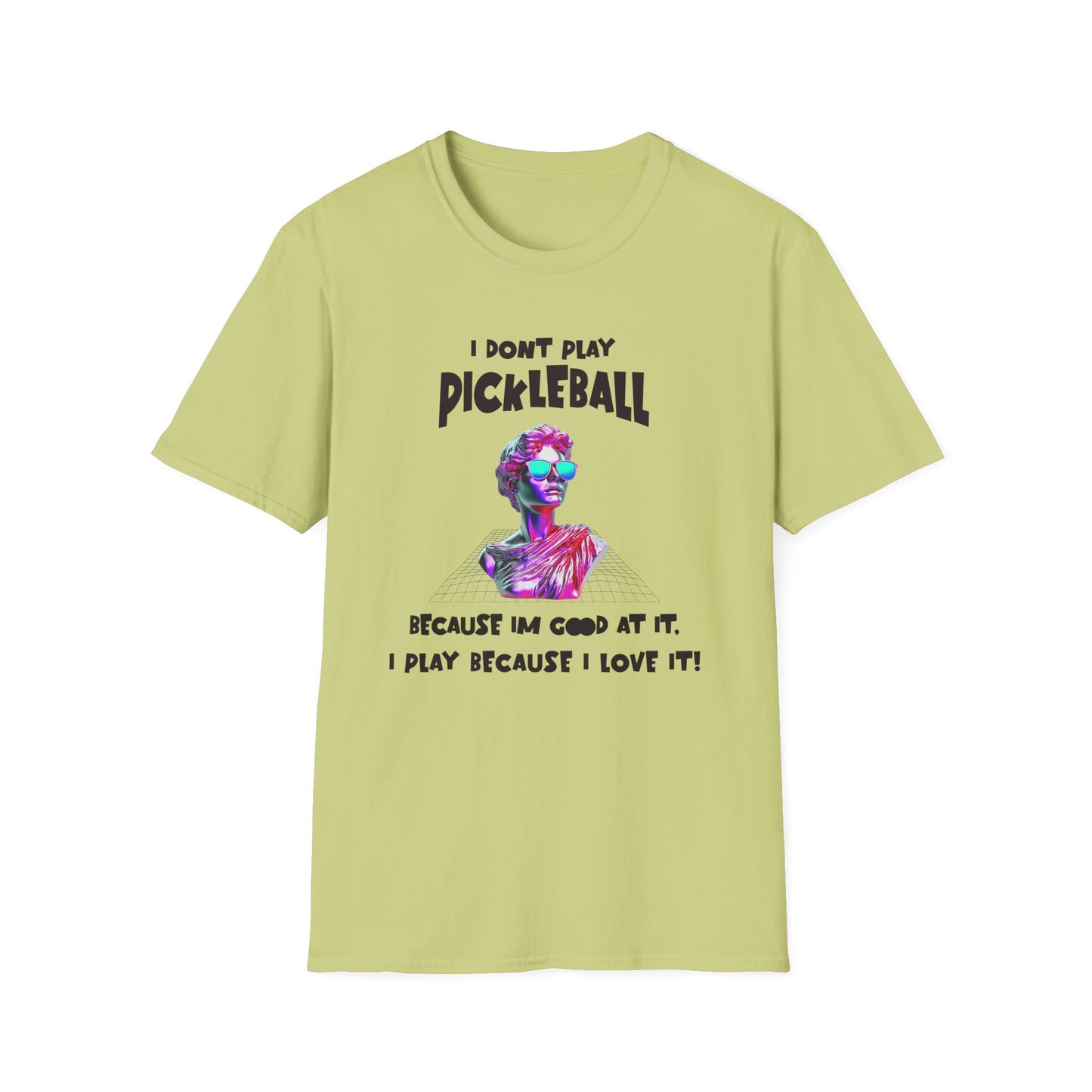 I Don't Play Pickleball Because (female). Pickleball Tee.