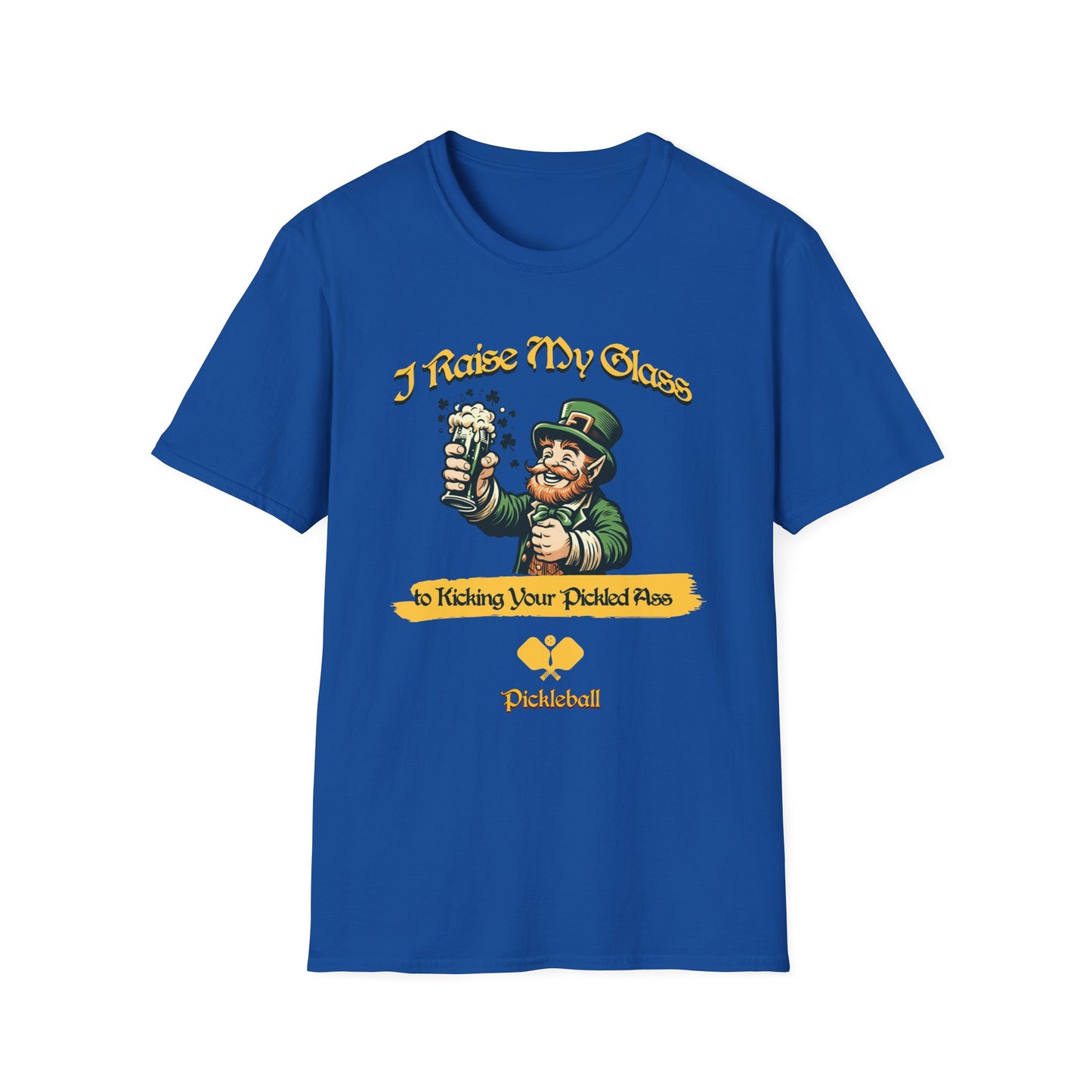 I Raise My Glass. Pickleball Tee.