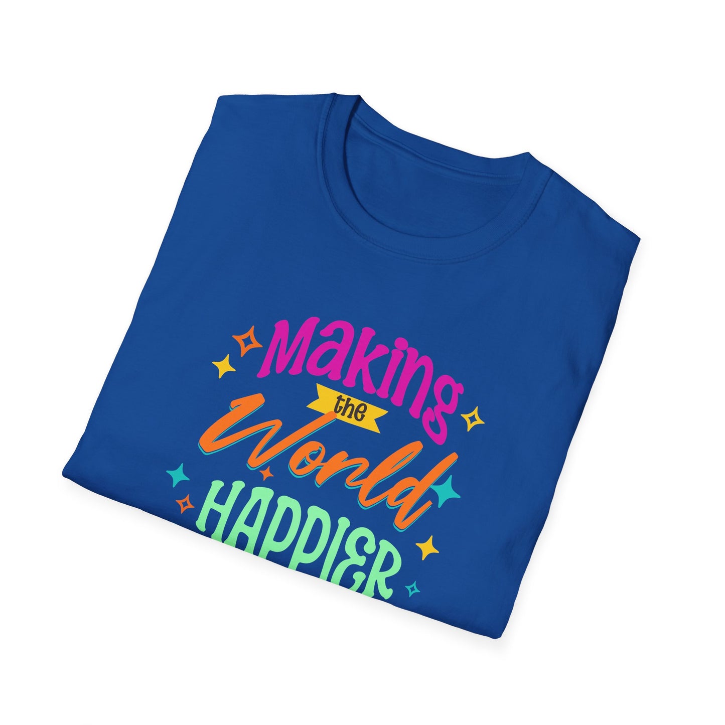 Making the World Happier. Pickleball Tee.