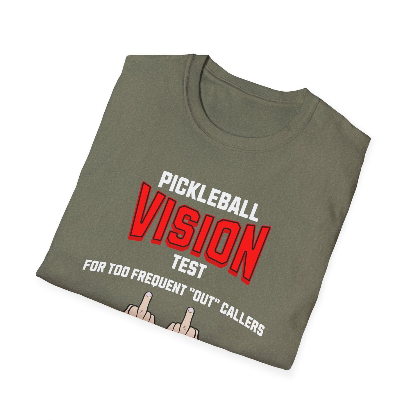 Pickleball Vision Test.  Pickleball Tee.