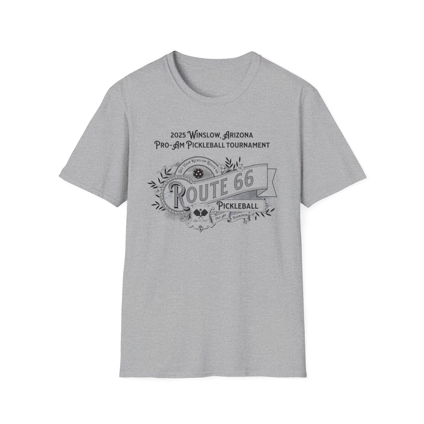 Winslow Arizona Pro-Am. Pickleball Tee.