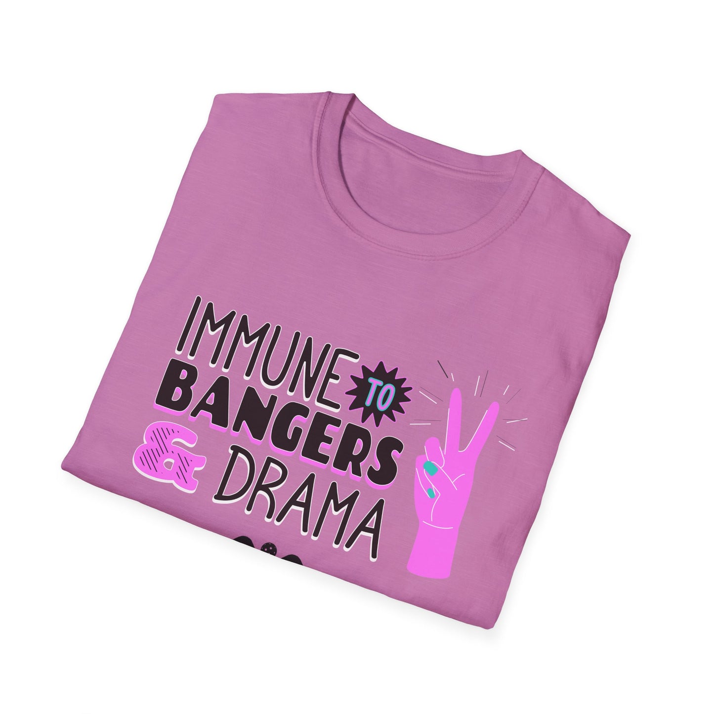 Immune to Bangers and Drama. Pickleball Tee.