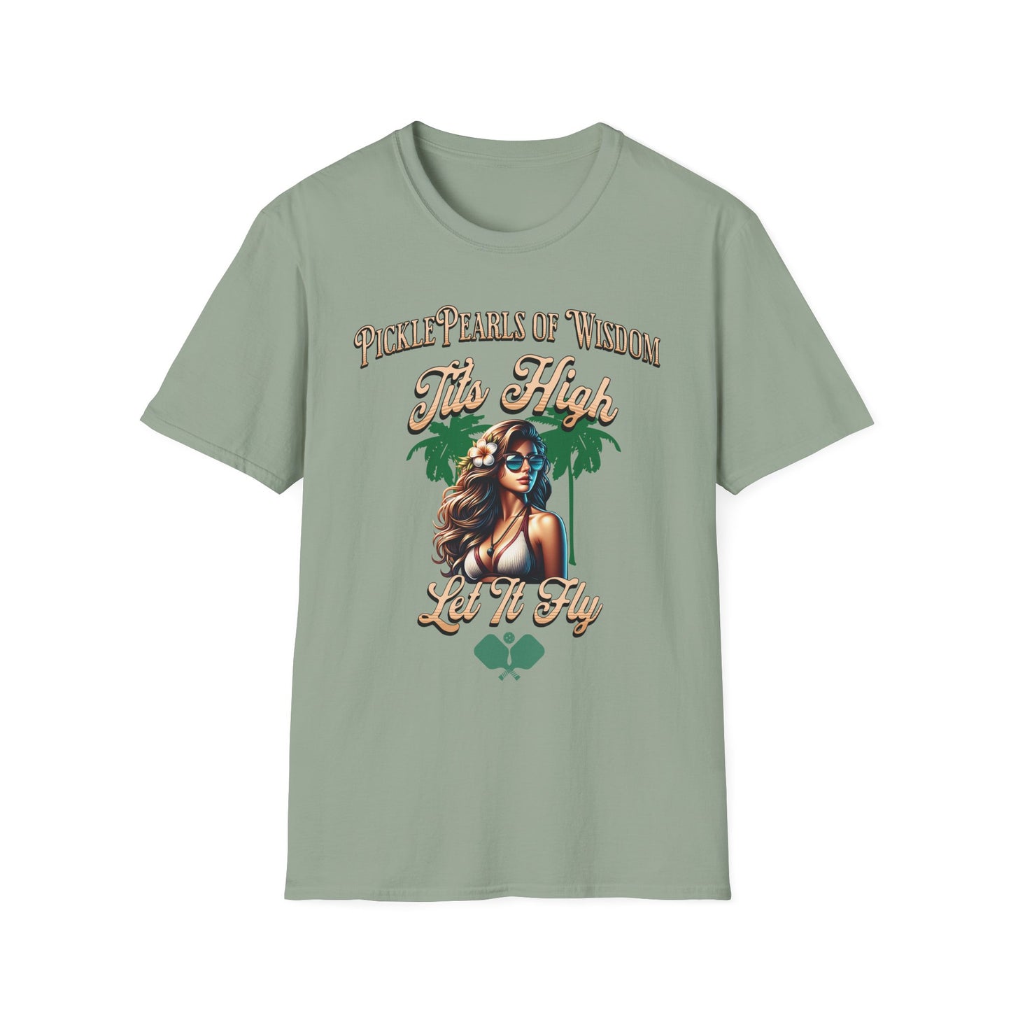 PicklePearls Of Wisdom. Pickleball Tee.