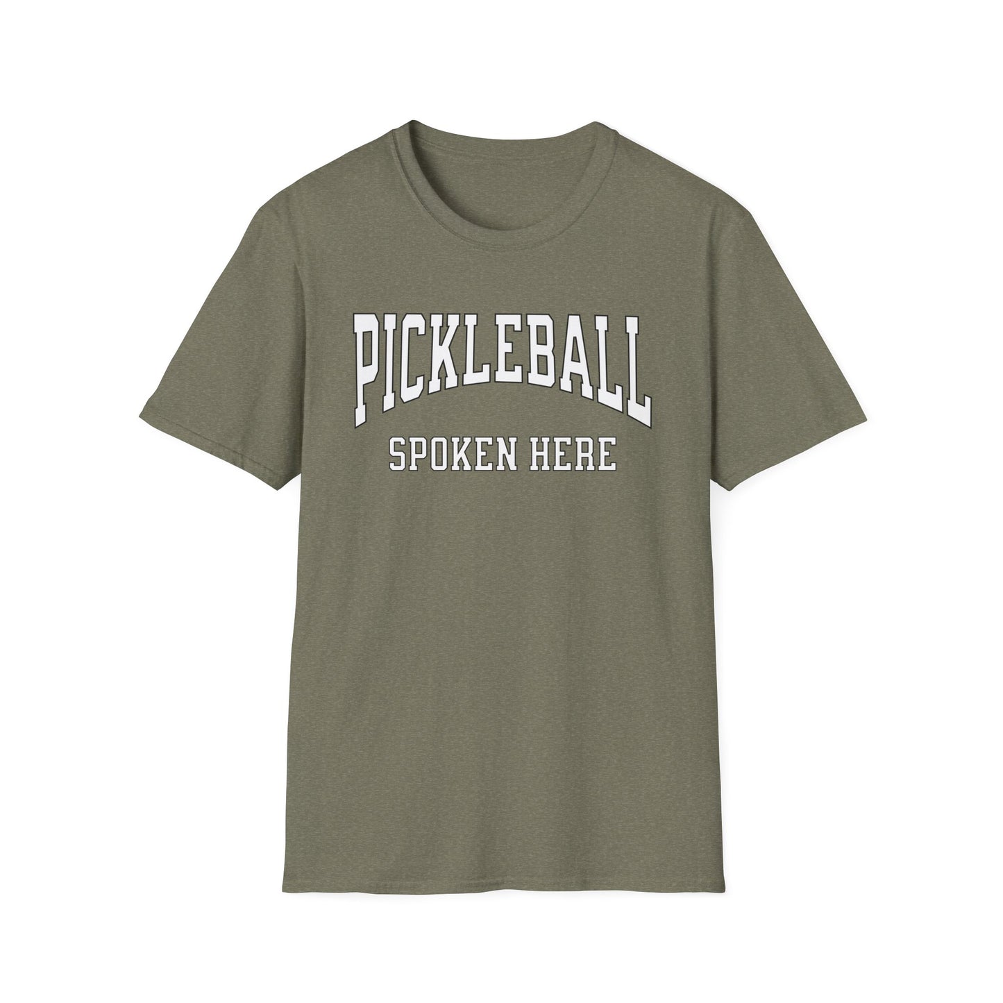 Pickleball Spoken Here. Pickleball Tee.
