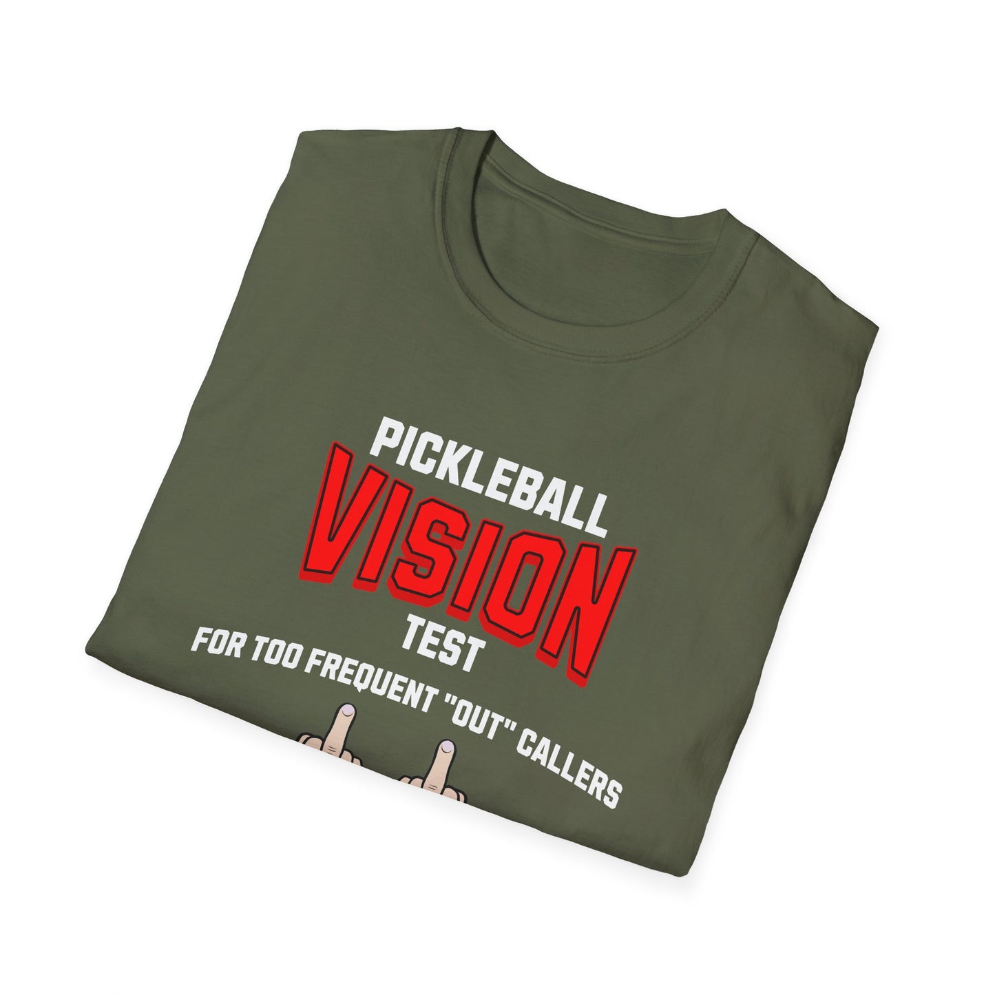 Pickleball Vision Test.  Pickleball Tee.
