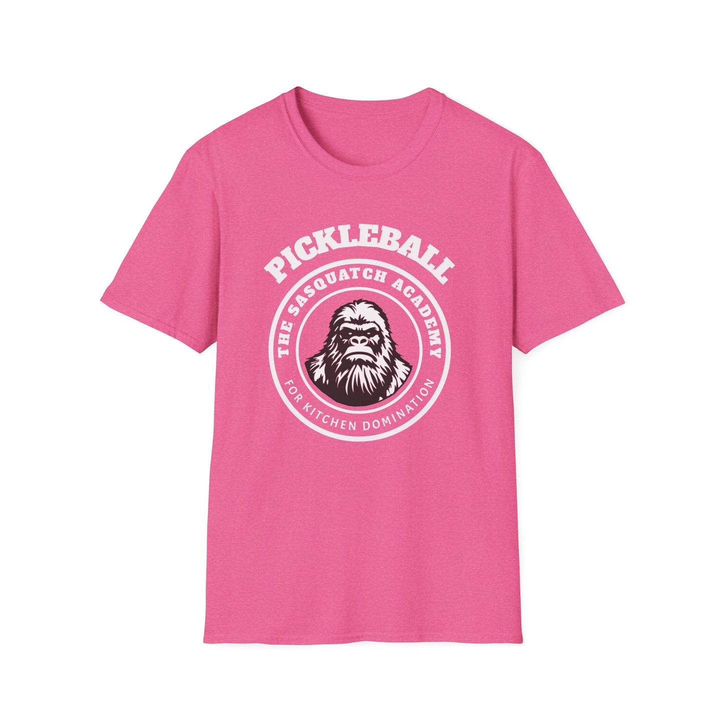 The Sasquatch Academy of Kitchen Domination. Pickleball Tee.
