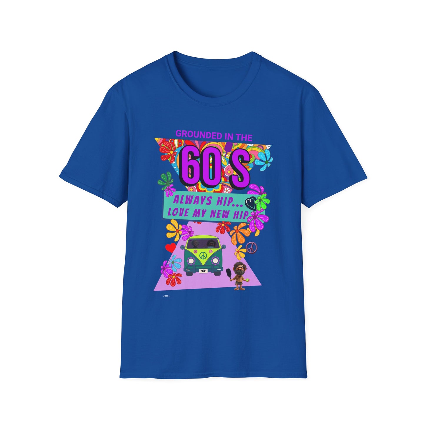 Grounded in the 60's. Always Hip. Pickleball Tee.