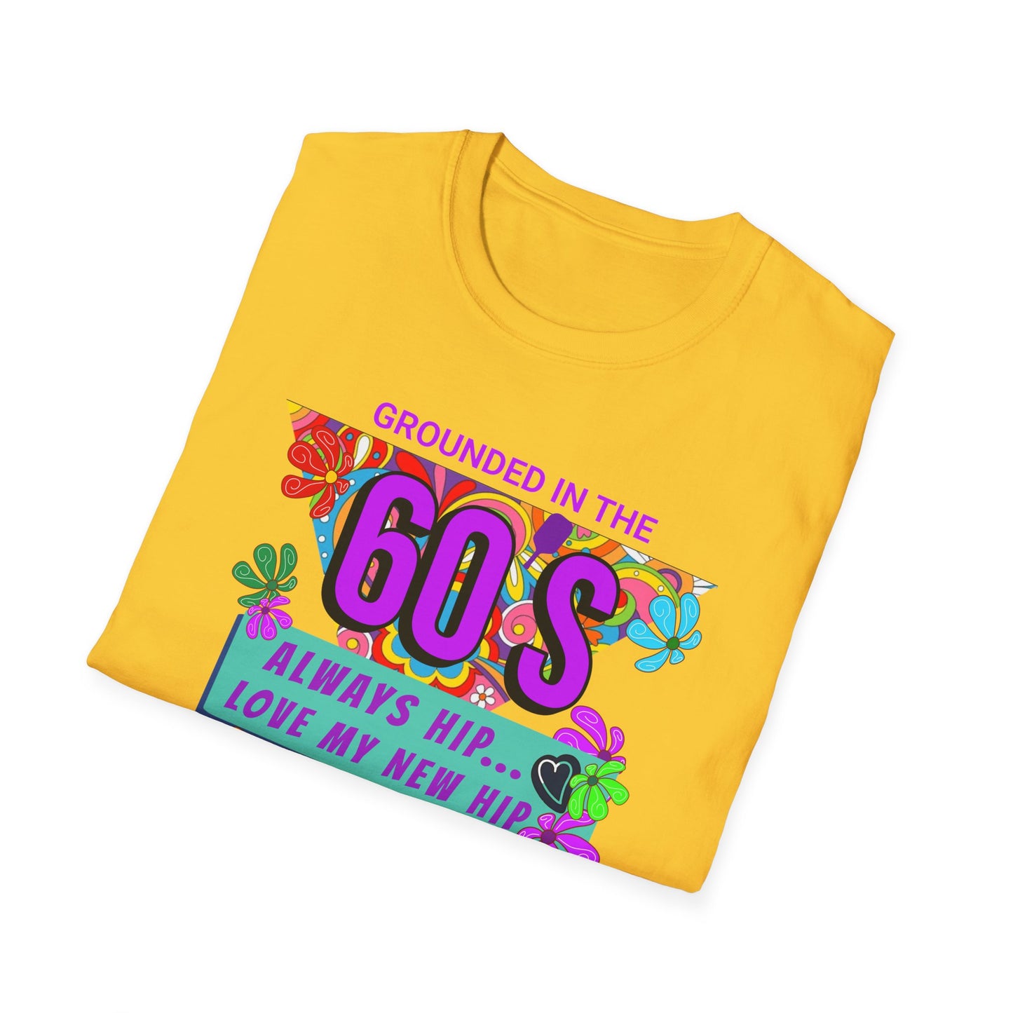 Grounded in the 60's. Always Hip. Pickleball Tee.