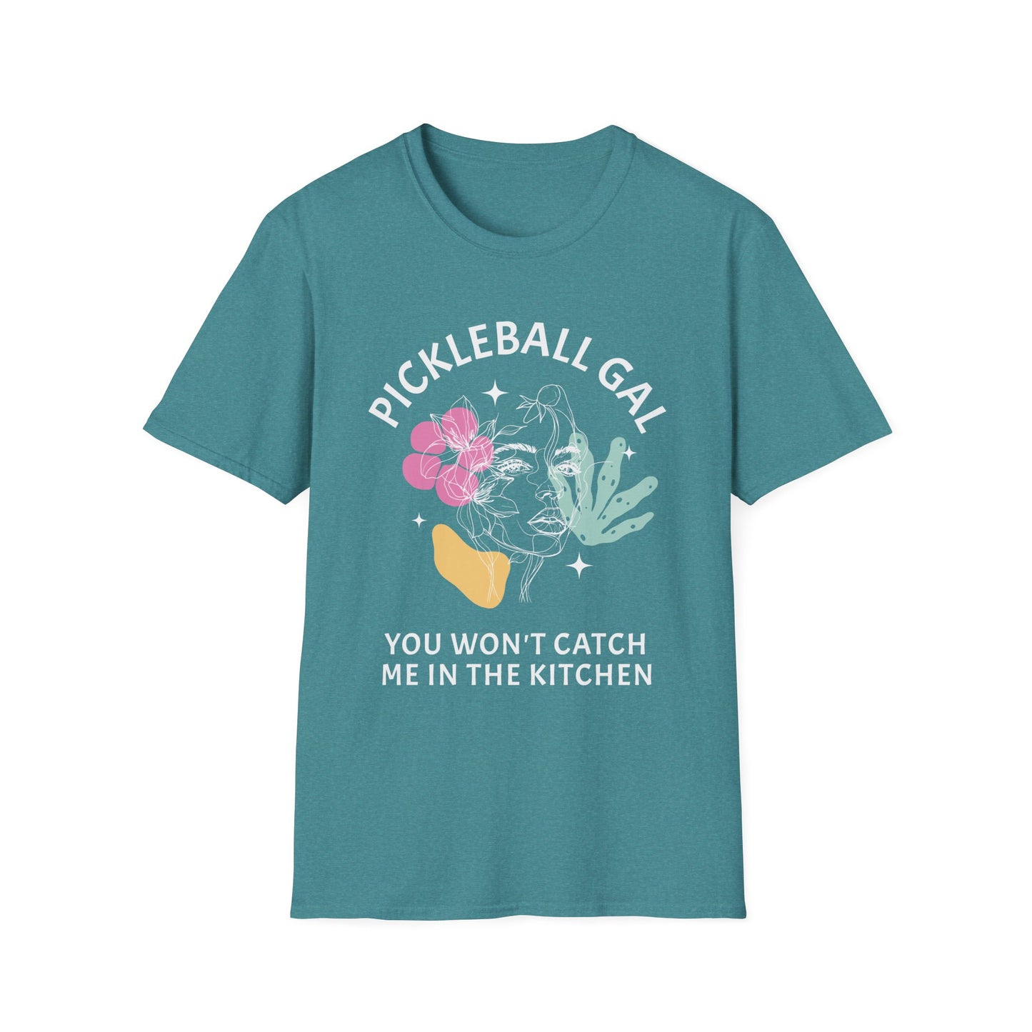 You Won't Catch Me In Kitchen. Pickleball Tee.