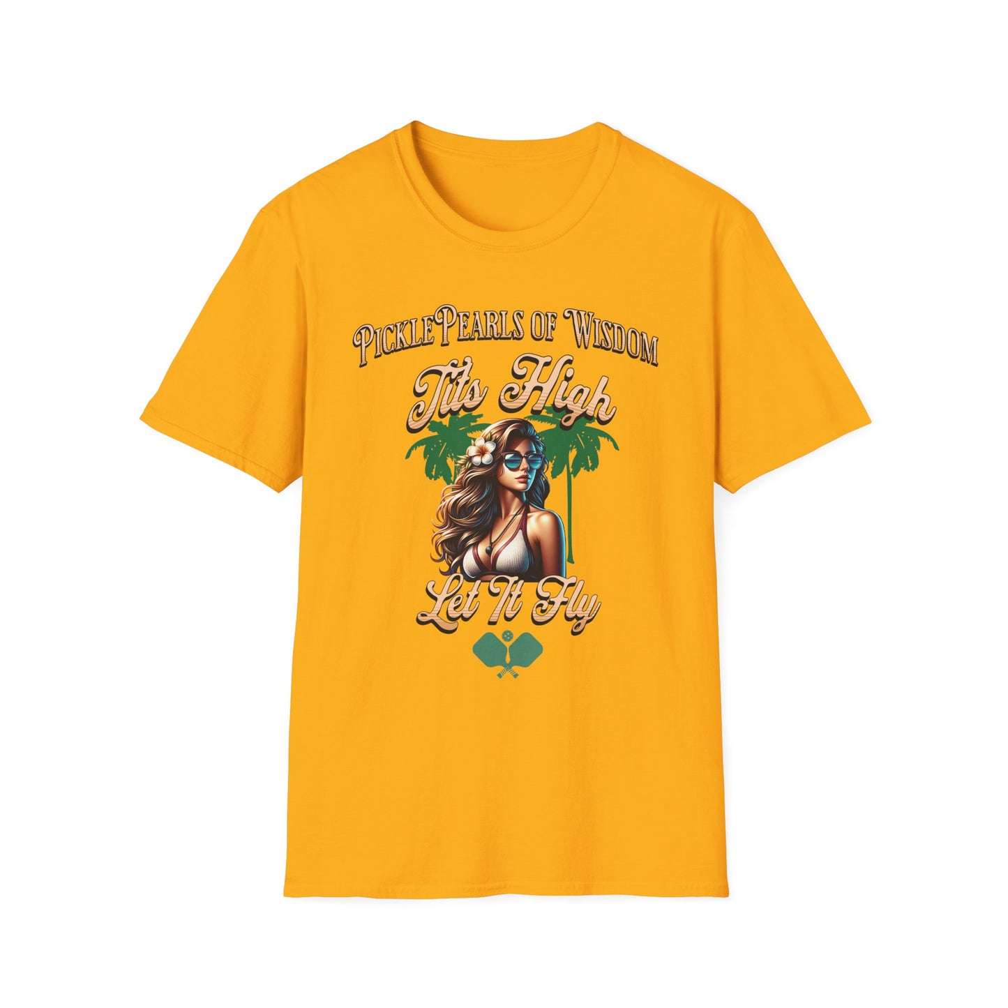 PicklePearls Of Wisdom. Pickleball Tee.