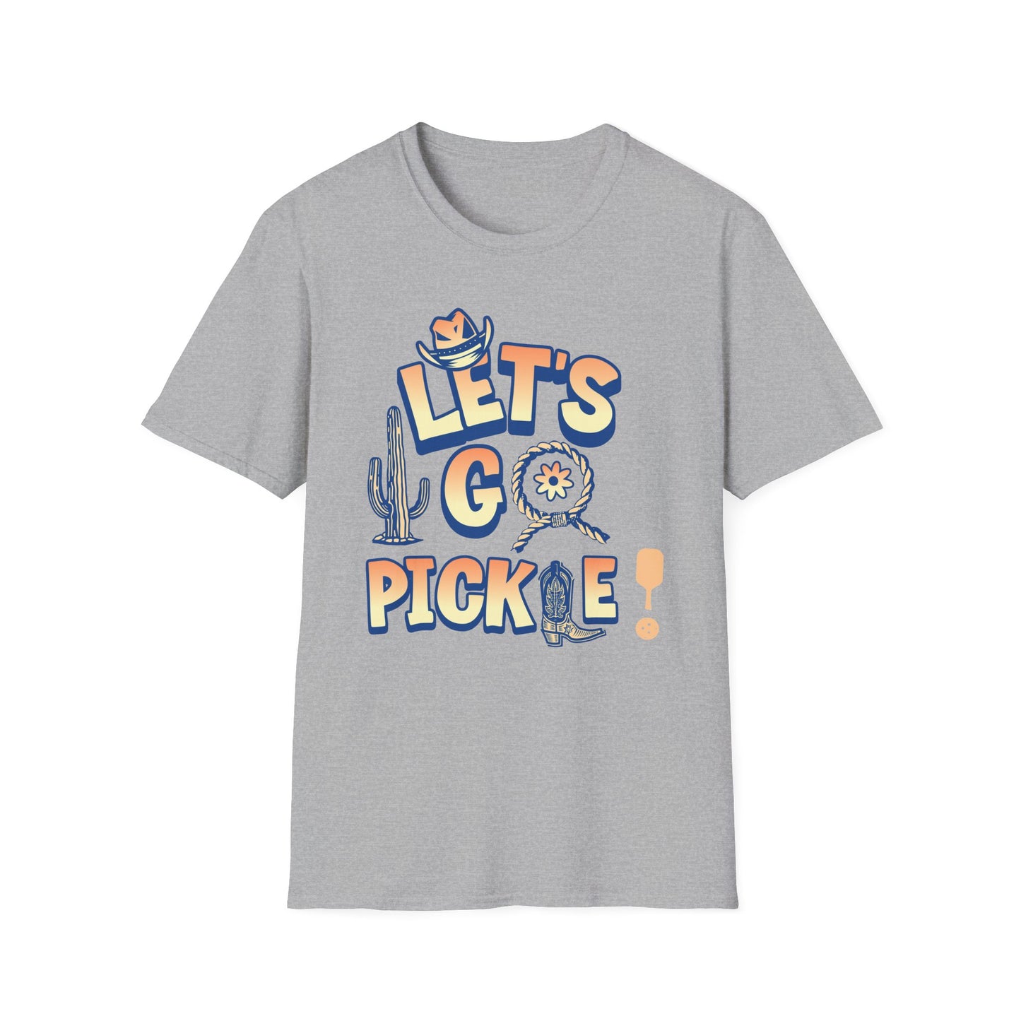 Let's Go Pickle. Pickleball Tee.