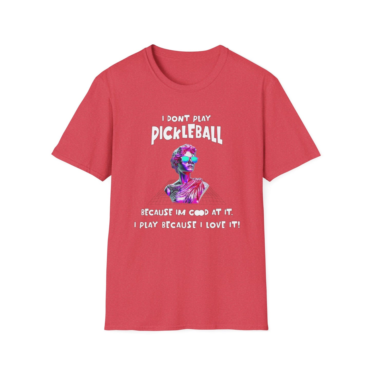 I Don't Play Pickleball Because (female). Pickleball Tee.