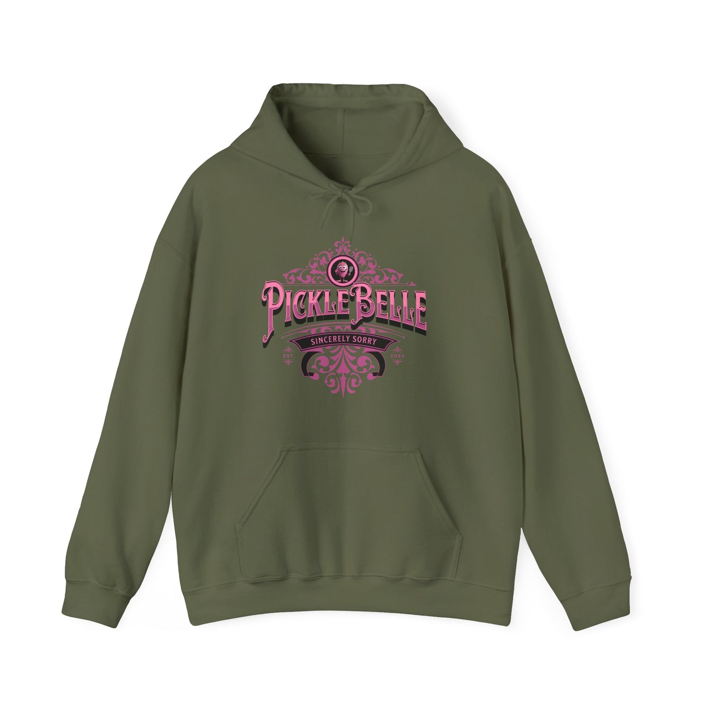 Picklebelle. Pickleball.. Unisex Heavy Blend™ Hooded Sweatshirt