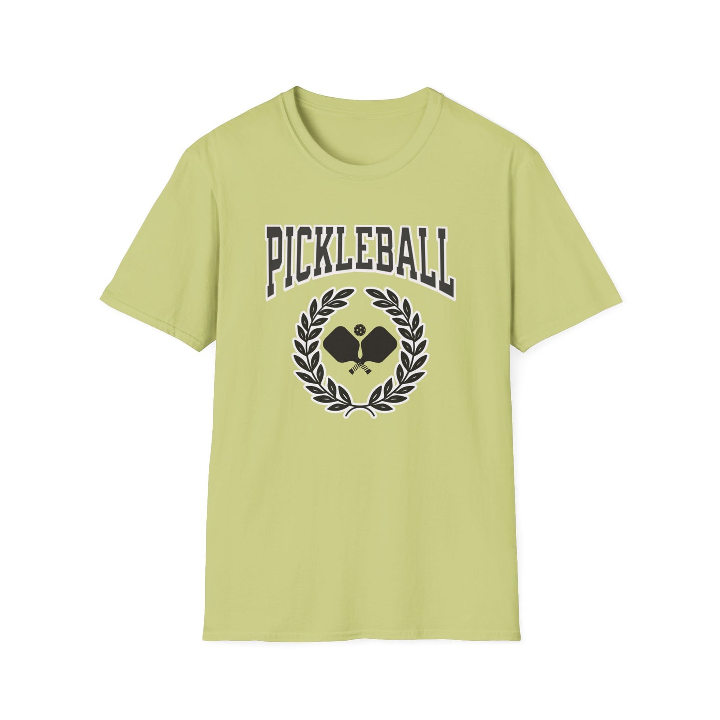 Pickleball with wreath. Pickleball Tee.