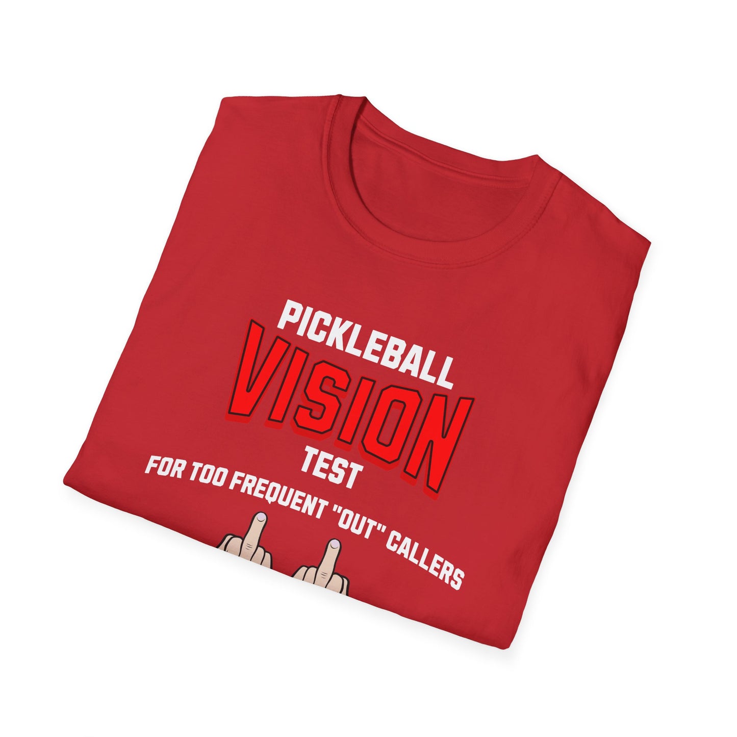 Pickleball Vision Test.  Pickleball Tee.