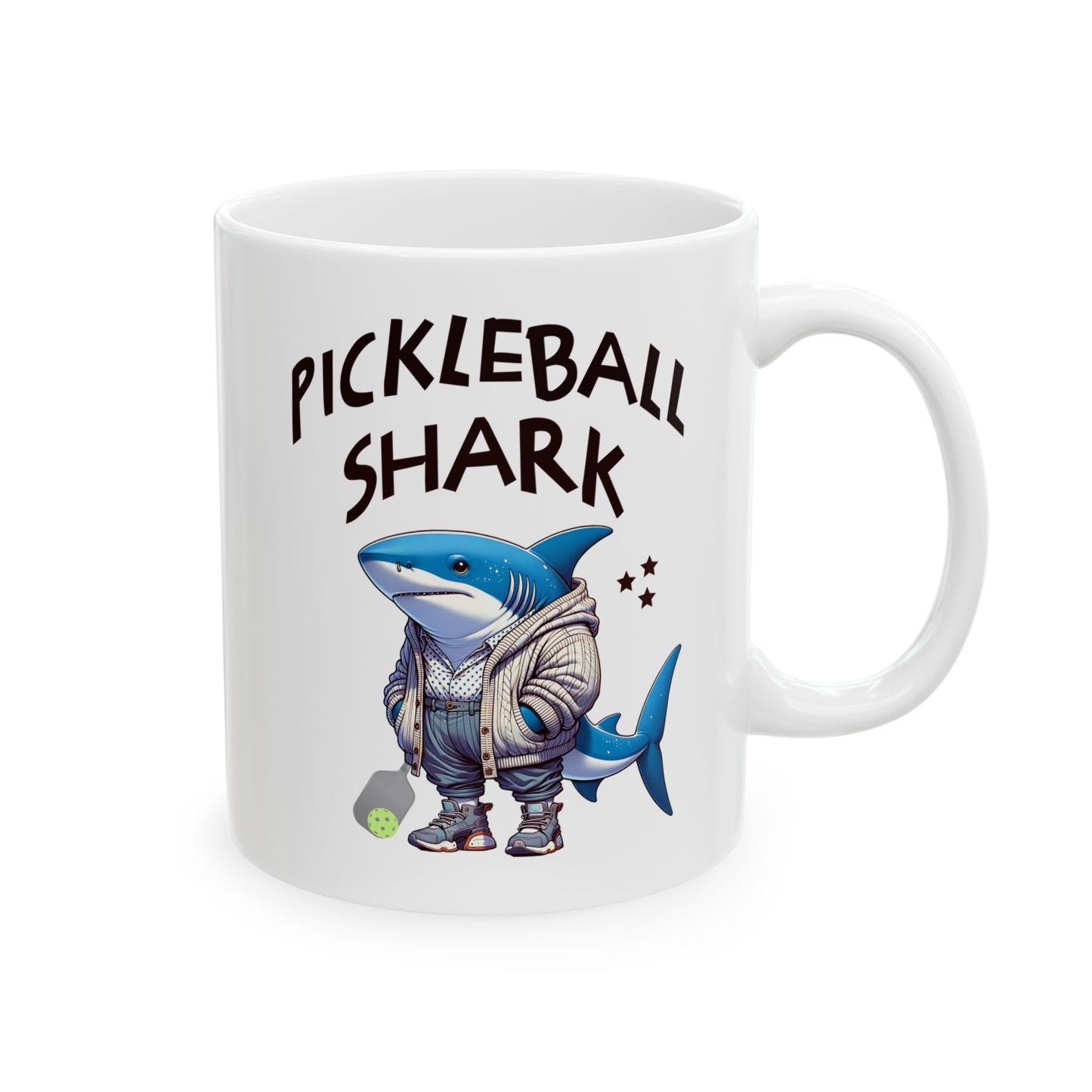Funny Pickleball Coffee Mug β Pickleball Shark β Pickleball Player Gift