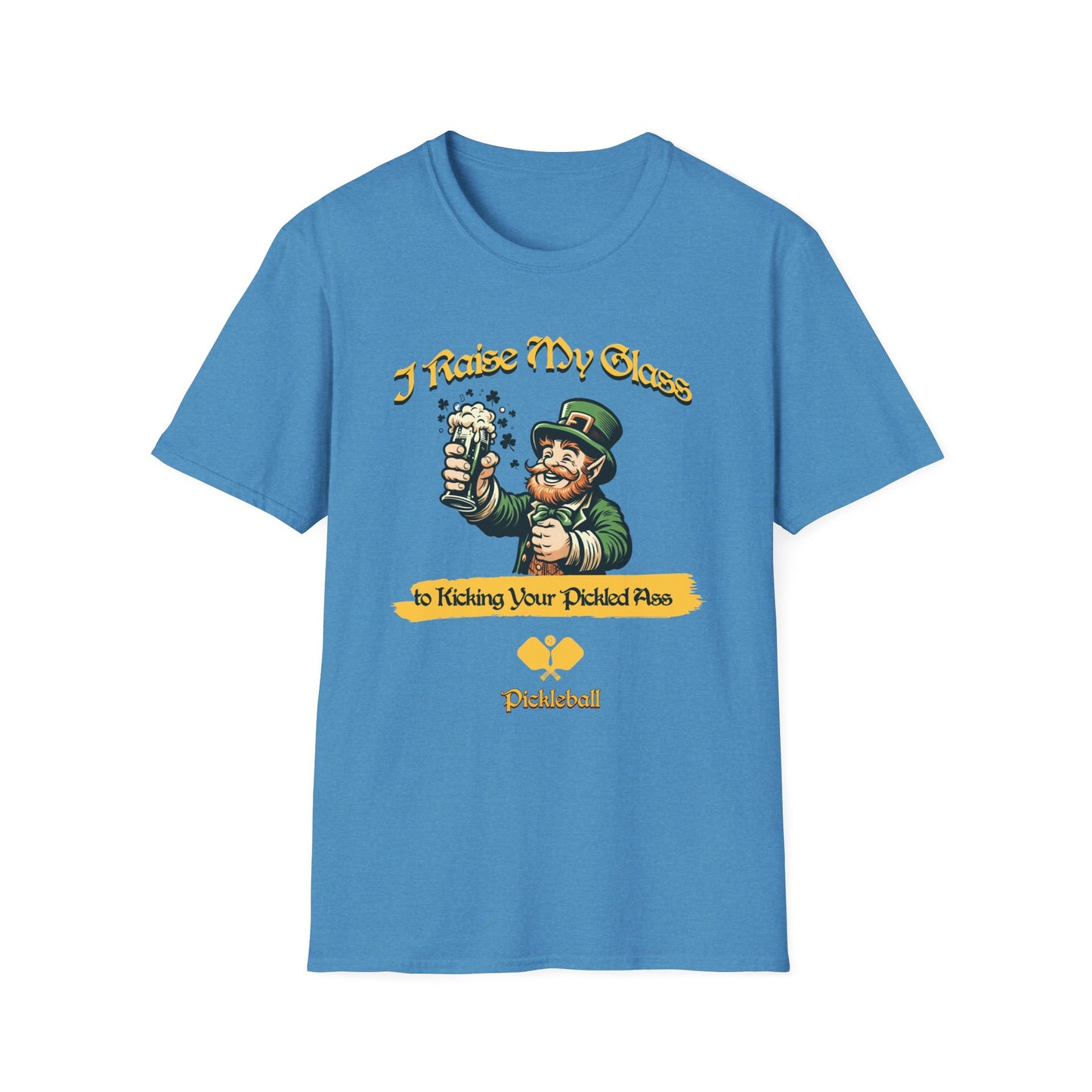 I Raise My Glass. Pickleball Tee.