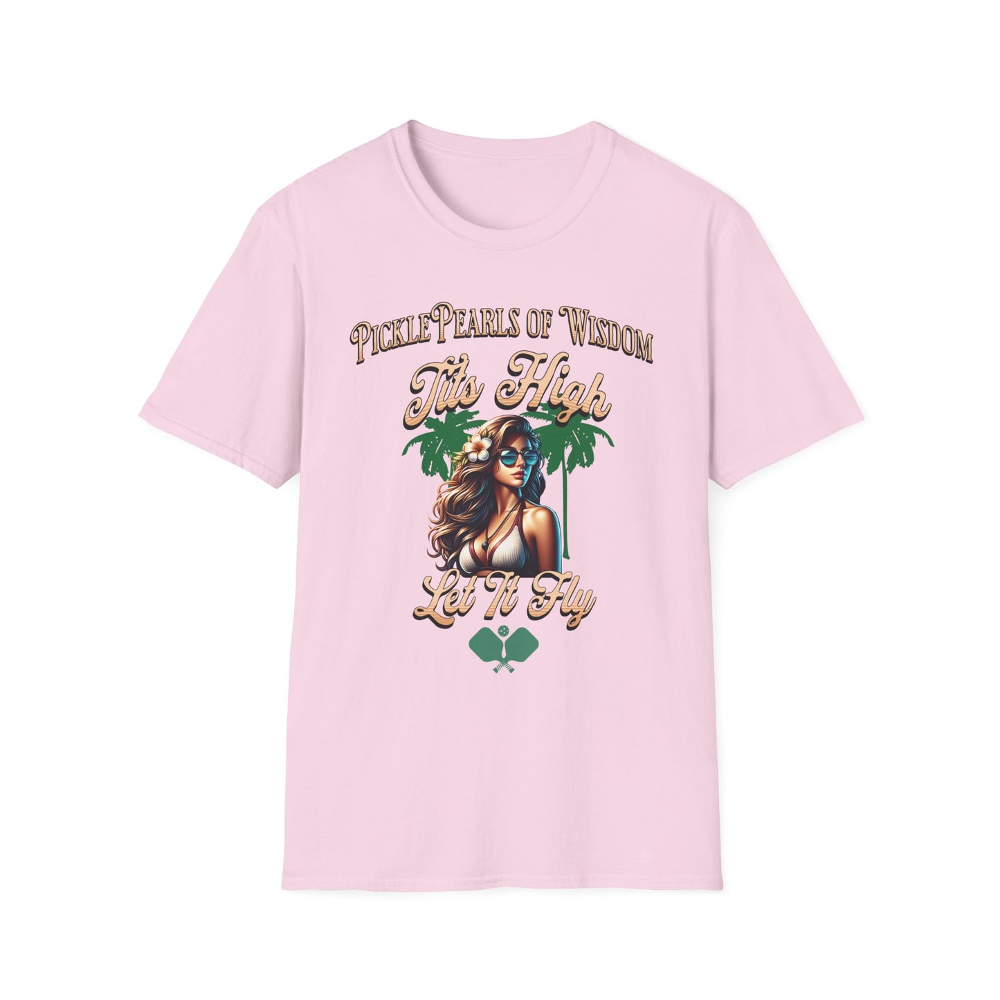 PicklePearls Of Wisdom.  Pickleball Tee.