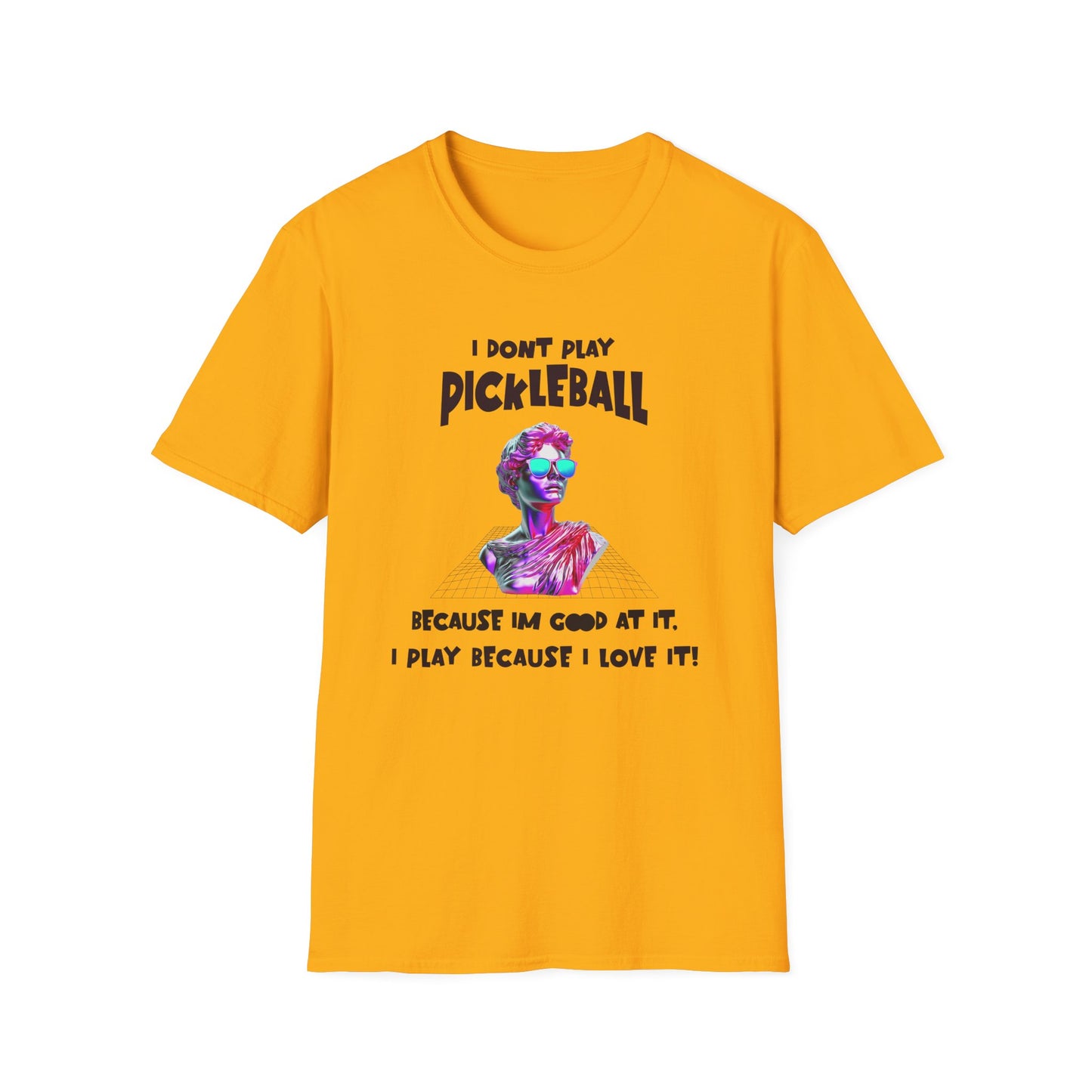 I Don't Play Pickleball Because (female). Pickleball Tee.